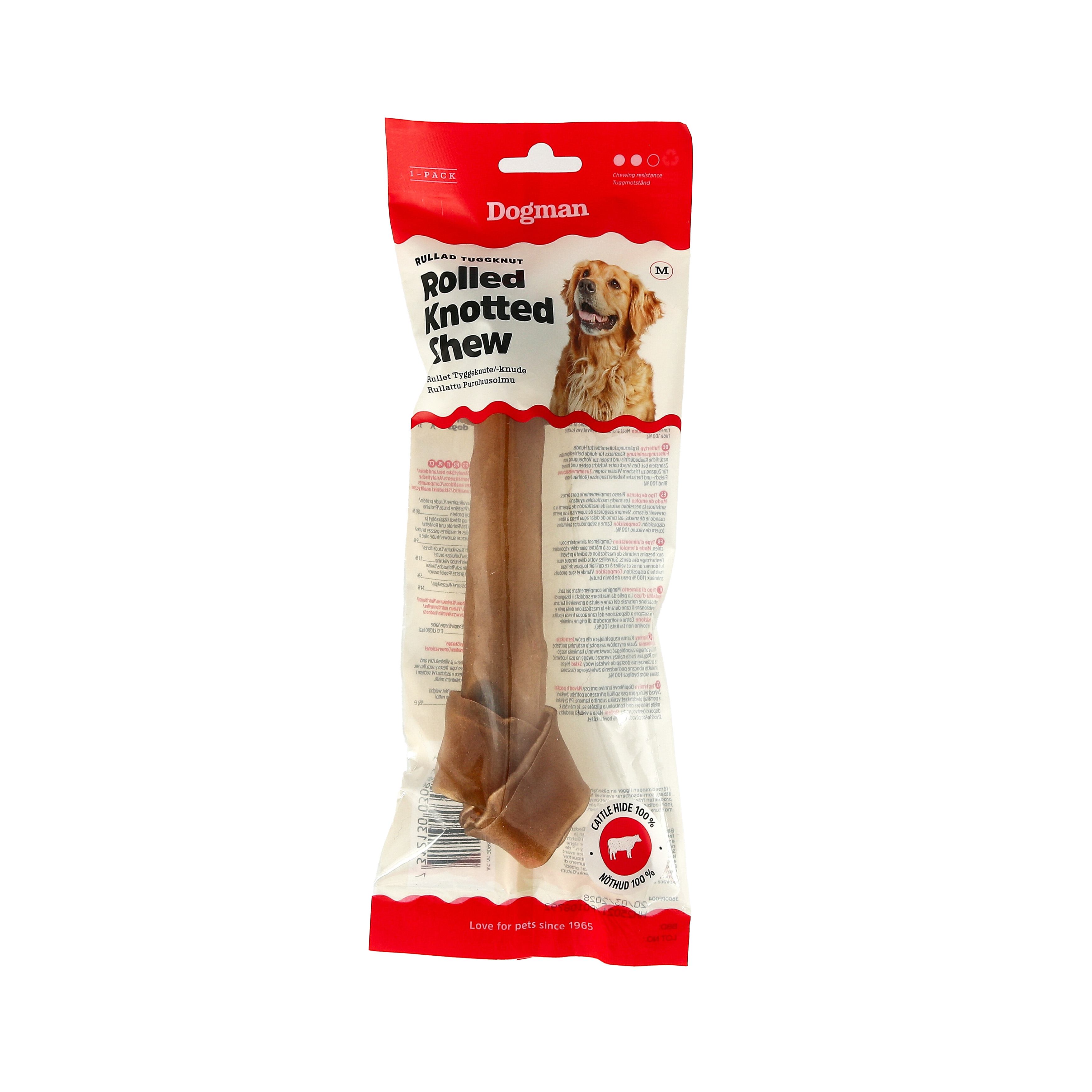 Tuggknut Rullad Brun 22cm