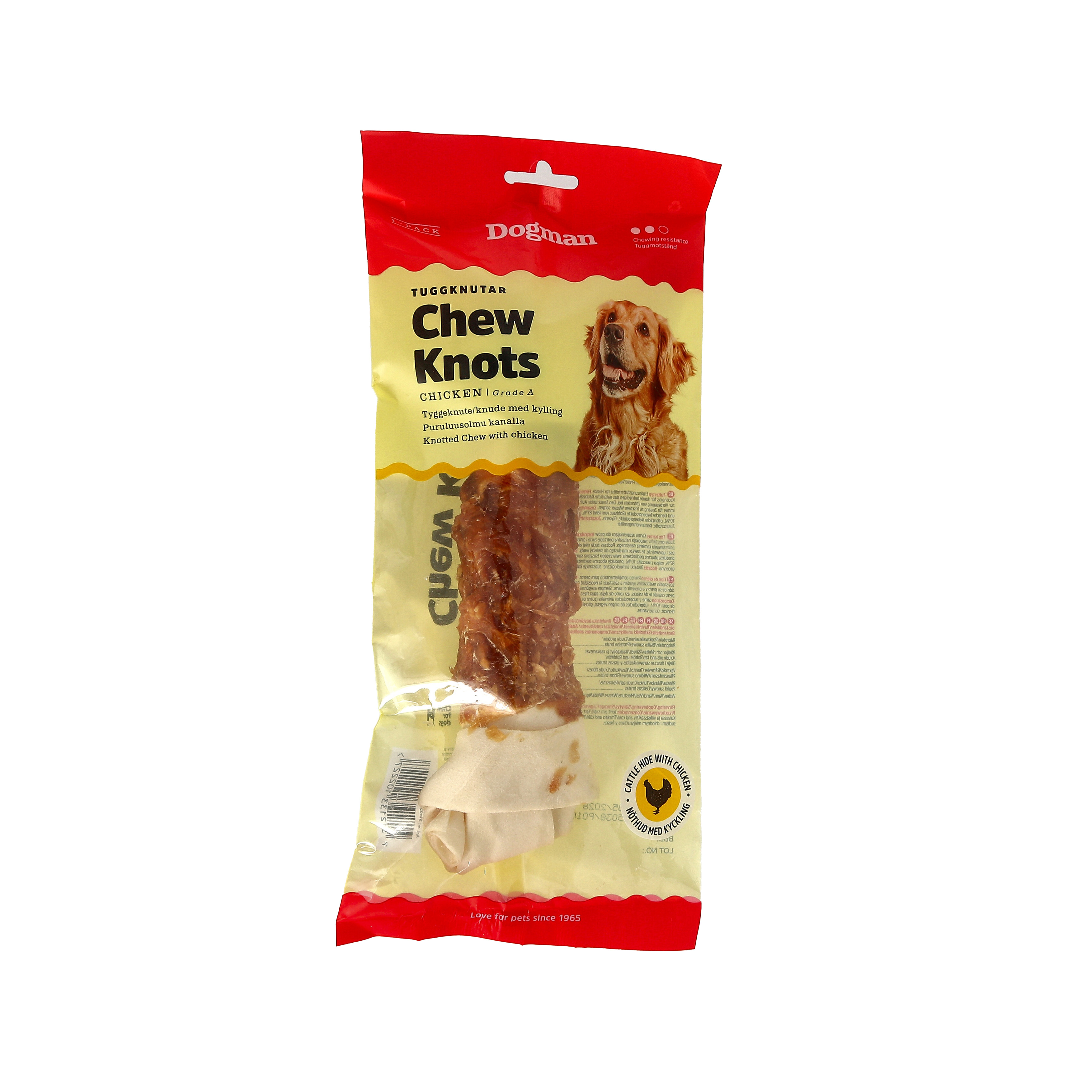 Tuggknut med Kyckling Vit 23cm