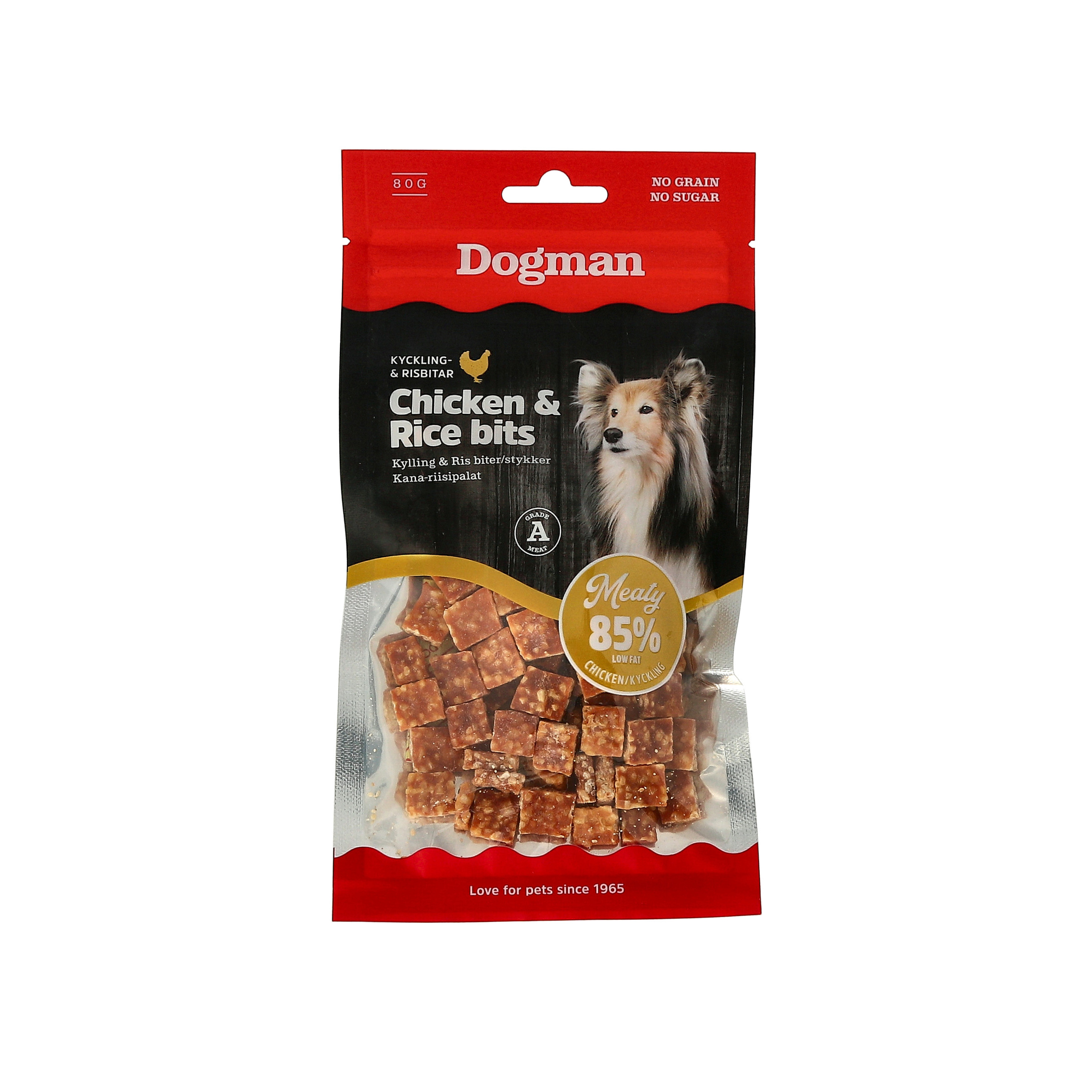 Kyckling och Risbitar 80g