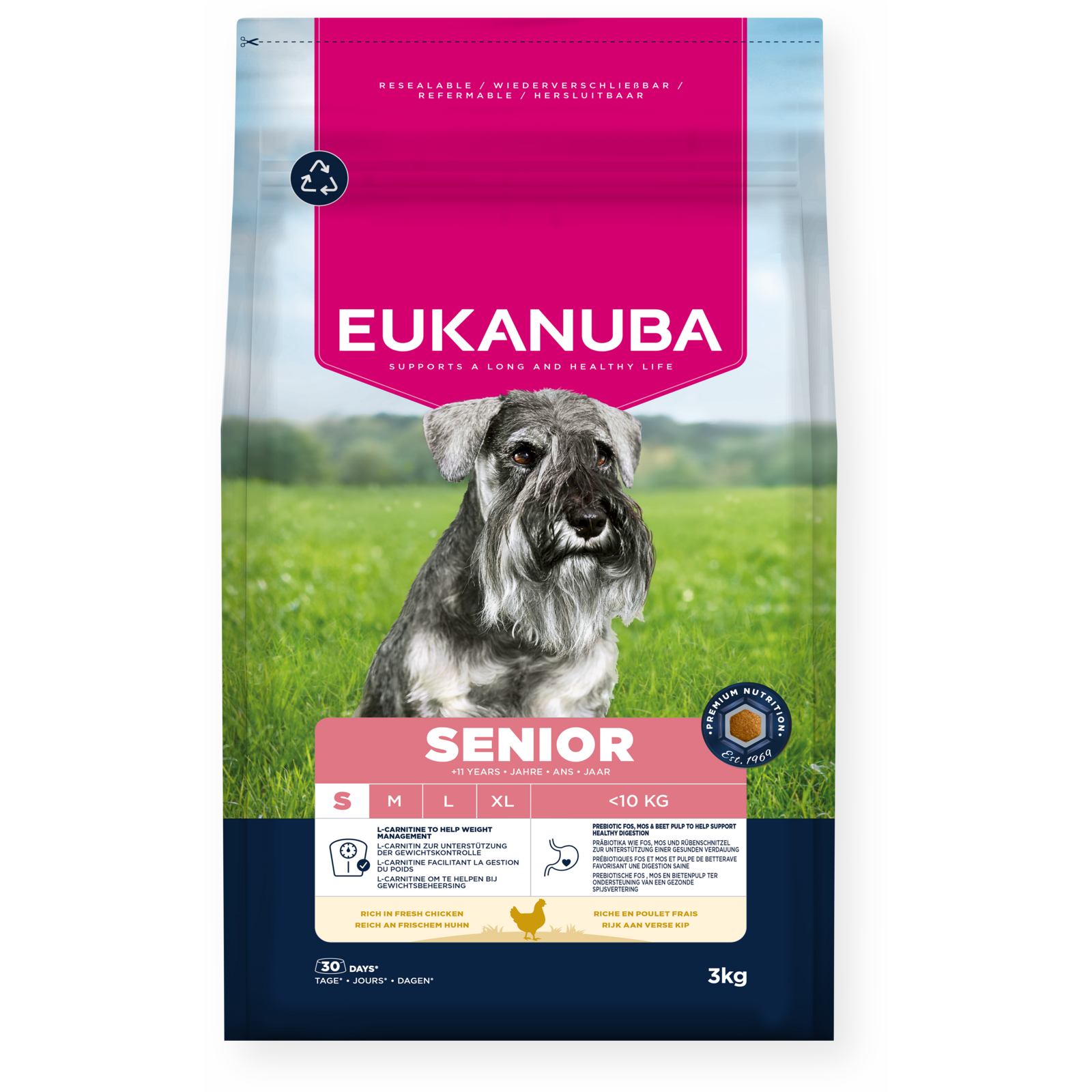 Dog Senior Small Breed Chicken 3kg