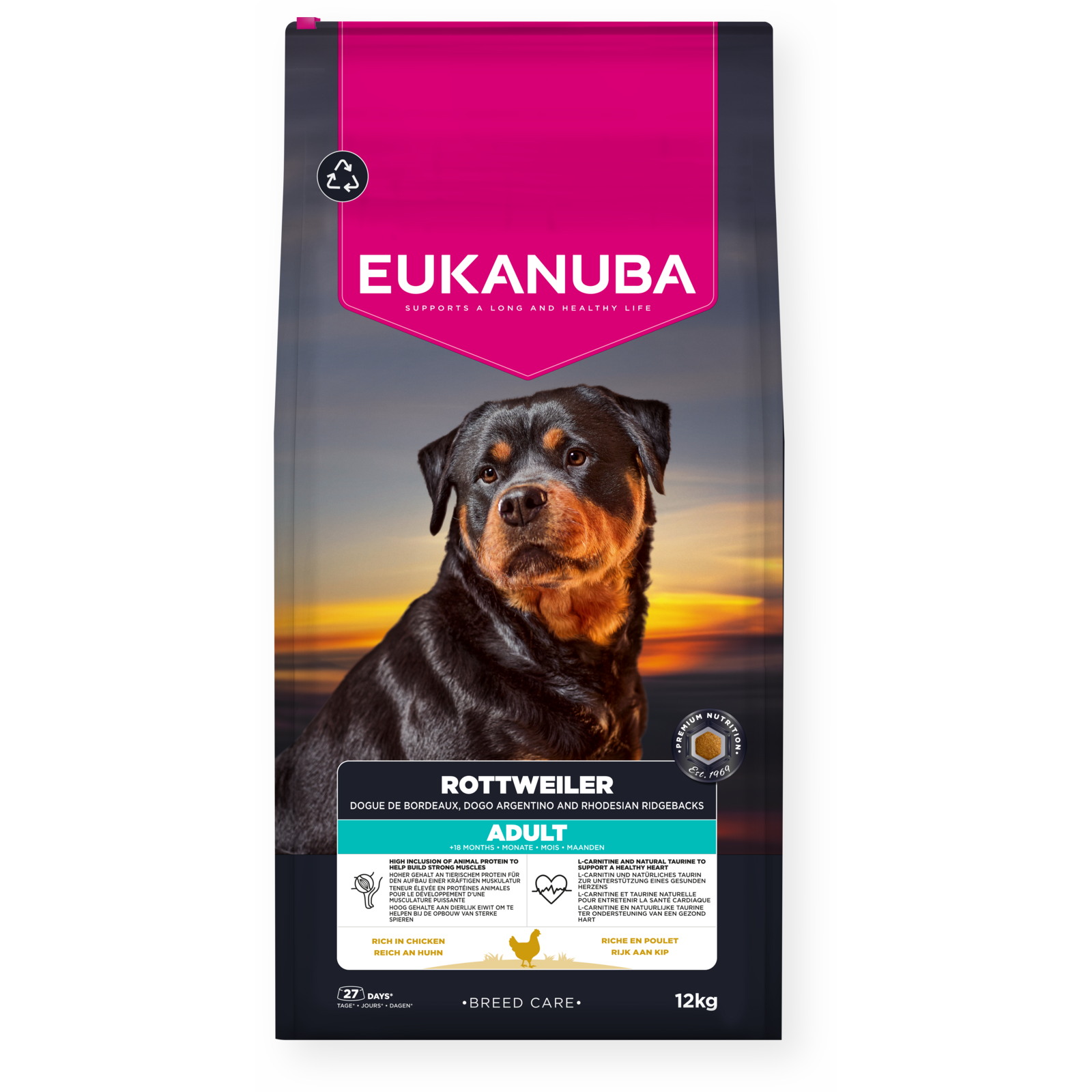Eukanuba Adult Breed Care Rottweiler - 12 kg
