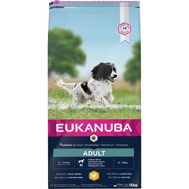 Dog Active Adult Medium Hundfoder 15kg