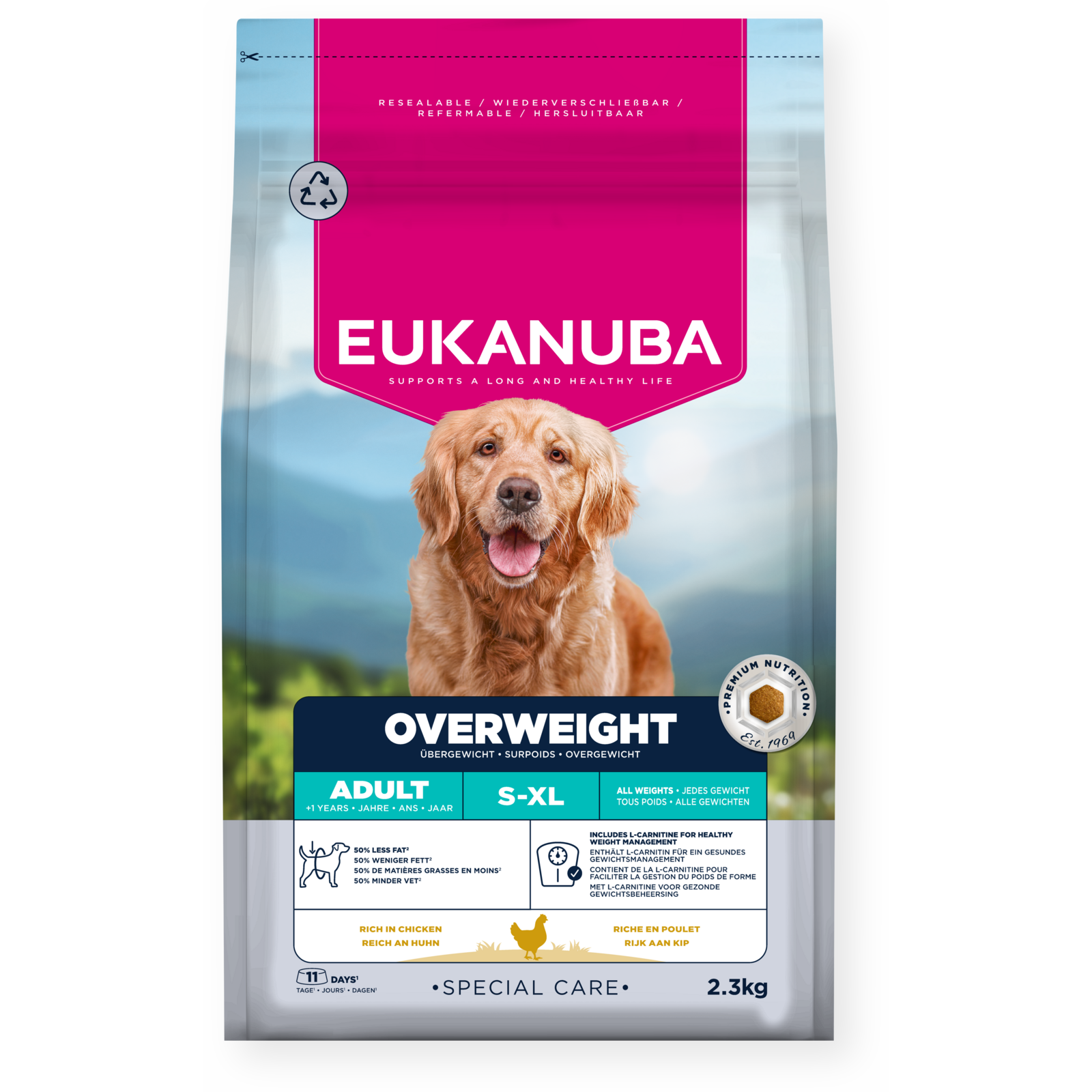 Eukanuba DailyCare Overweight Sterilized torrfoder för hund 2,3 kg