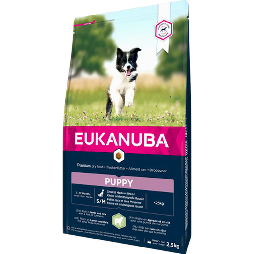 Dog Puppy & Junior S/M Lamb & Rice Hundfoder 12kg