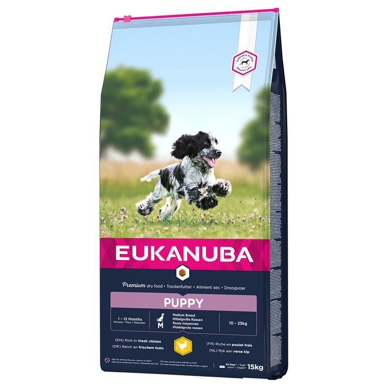 Dog Puppy Medium Torrfoder f&ouml;r hund 15kg