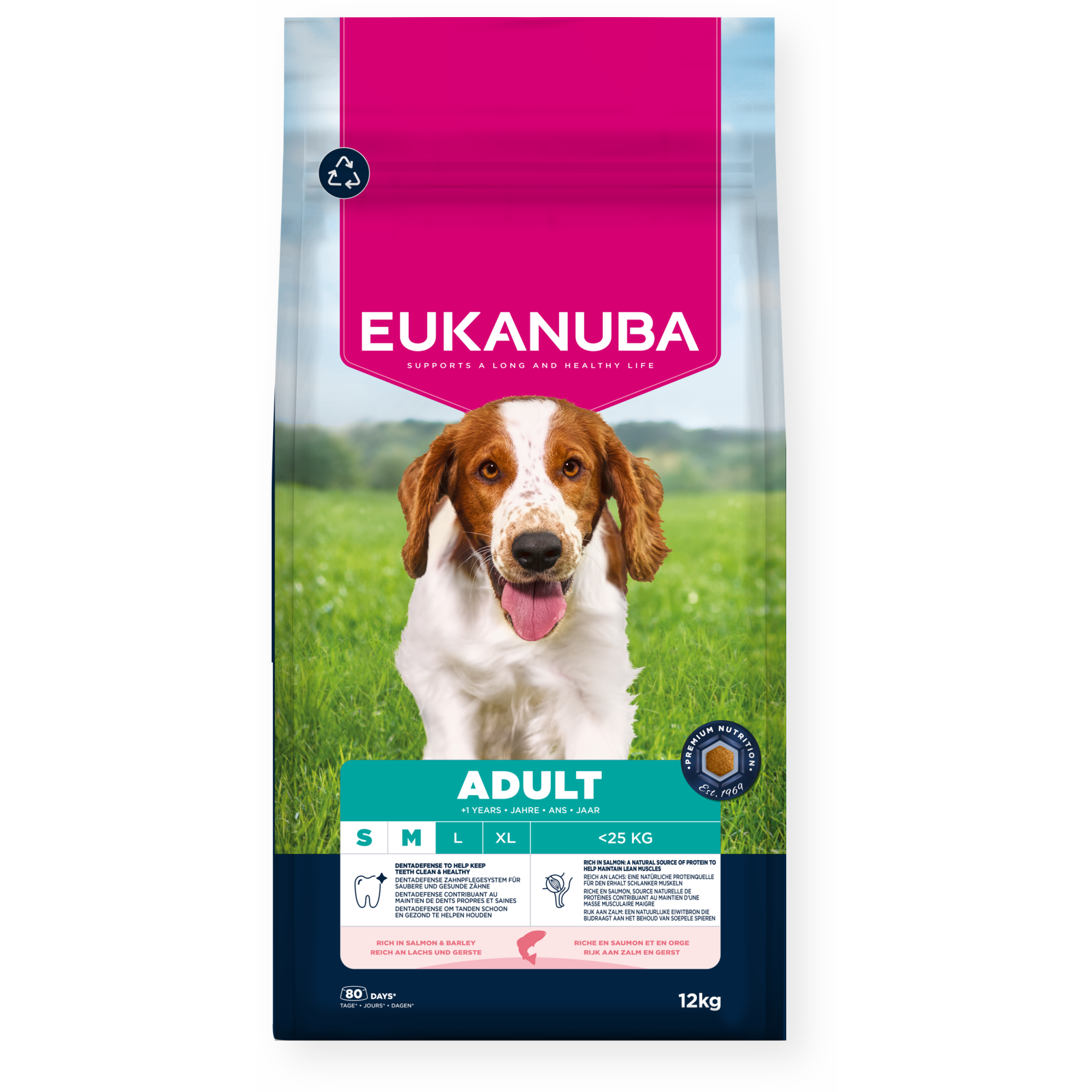 Eukanuba Premium Nutrition Adult Small & Medium Breed Salmon - 12 kg