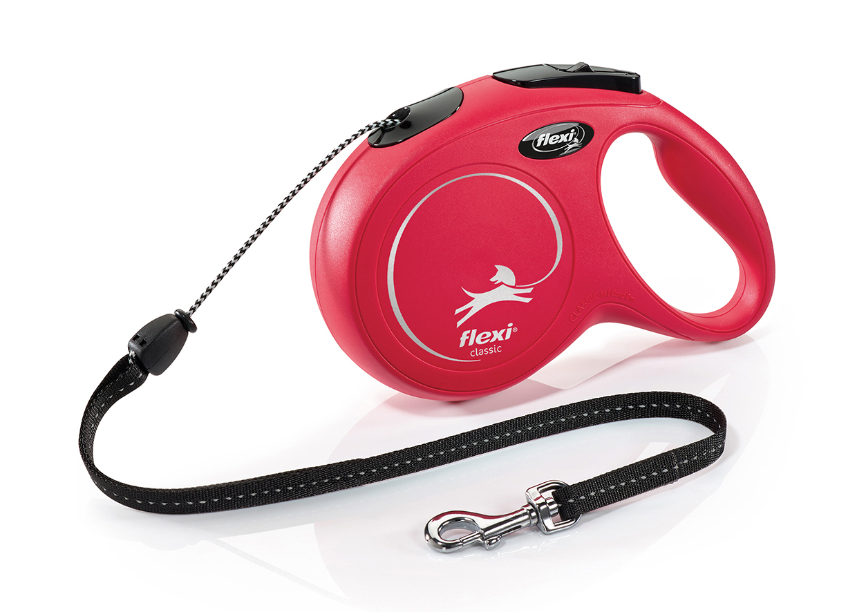 Koppel Flexi New Classic Cord Röd XS 3 m