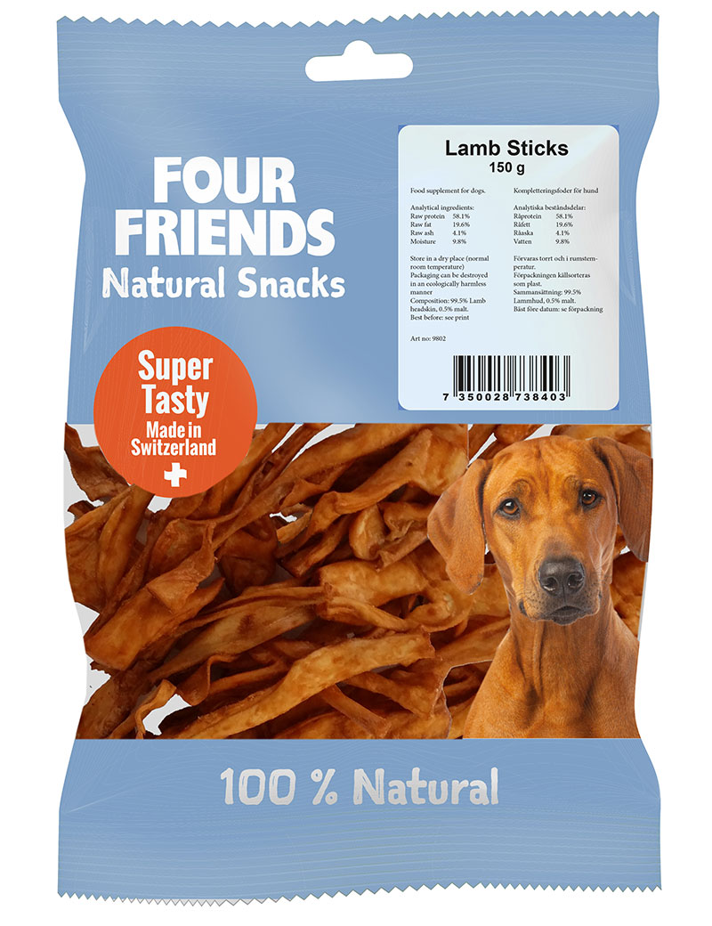 Natural Snacks Lamb Sticks 150g