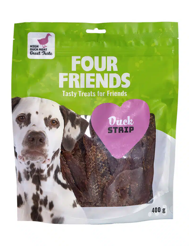 Belöningsgodis FourFriends Duck Strip 400g