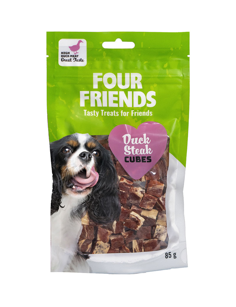 Duck Steak Cubes Hundgodis 85g