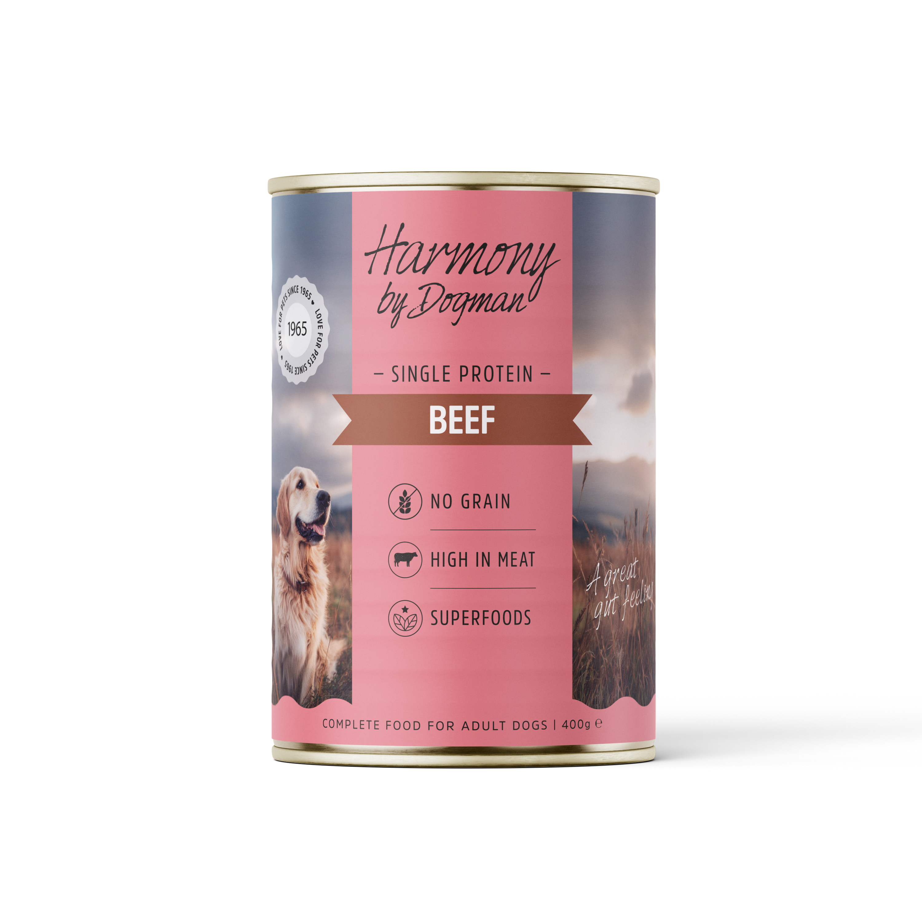 Våtfoder för hund Beef Can 400g