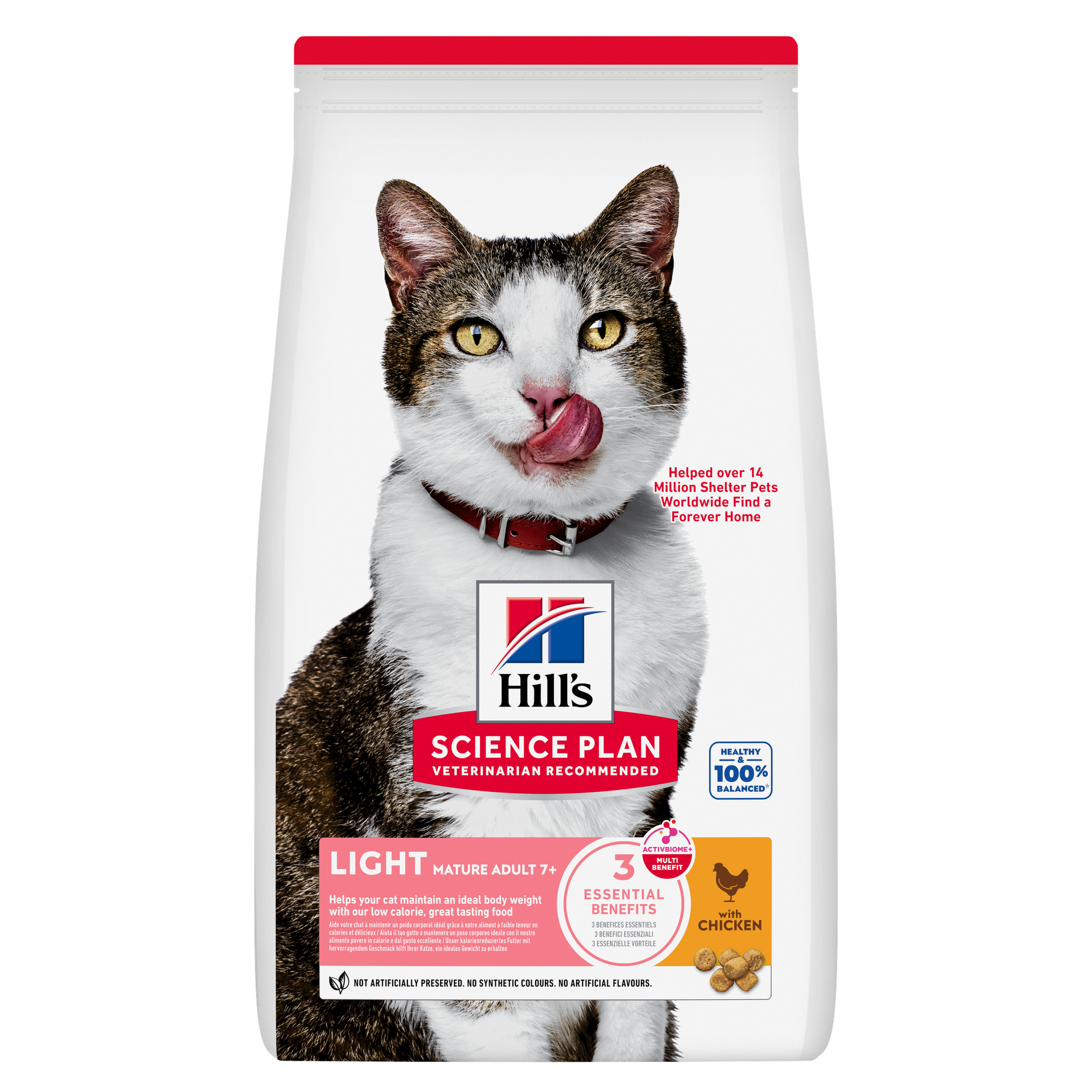 Mature Adult 7+ Light torrfoder med kyckling för katt - 1,5 kg