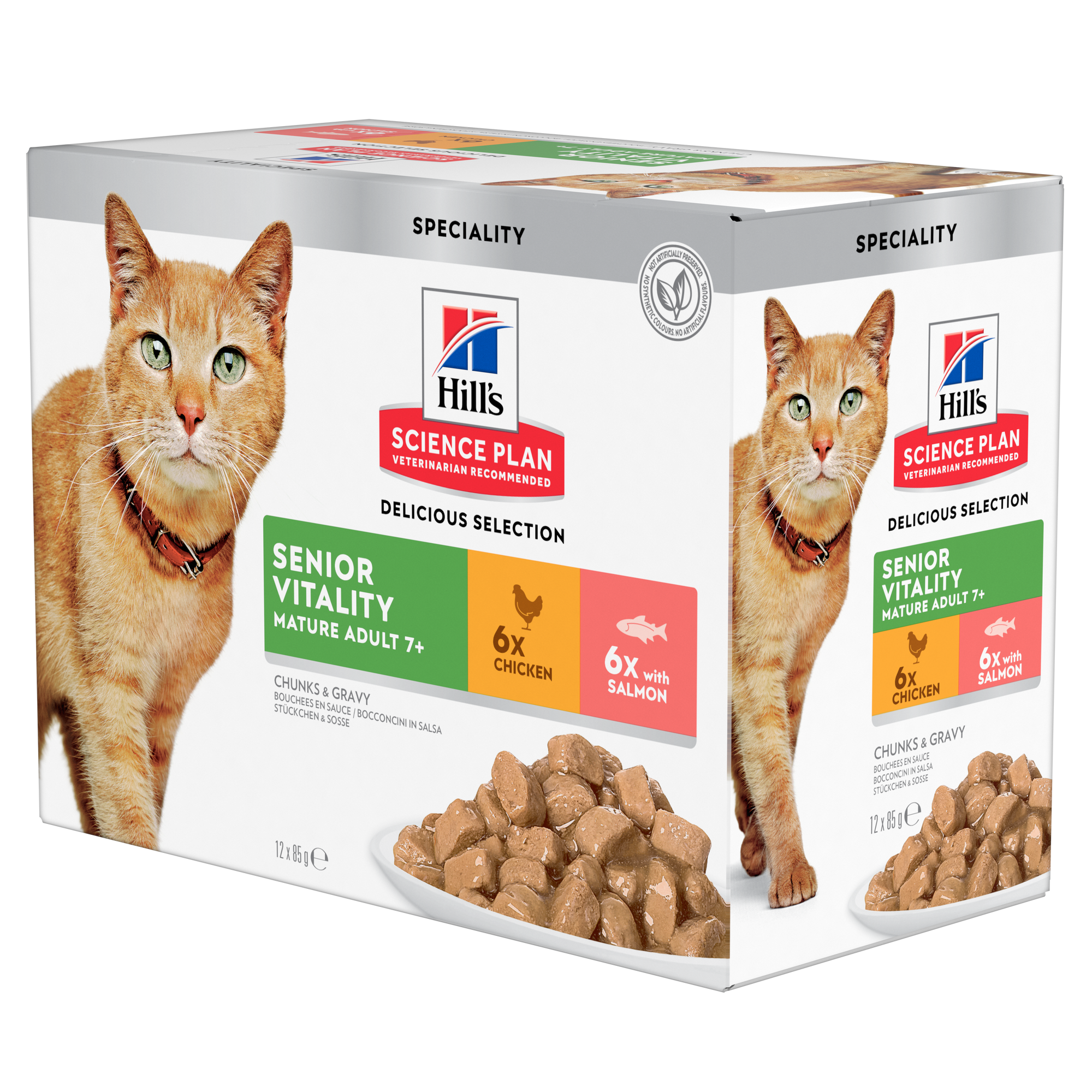 Feline Senior Vitality Chicken & Salmon 12x85g