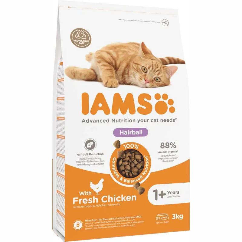 Cat Adult Hairball torrfoder för katt 3kg