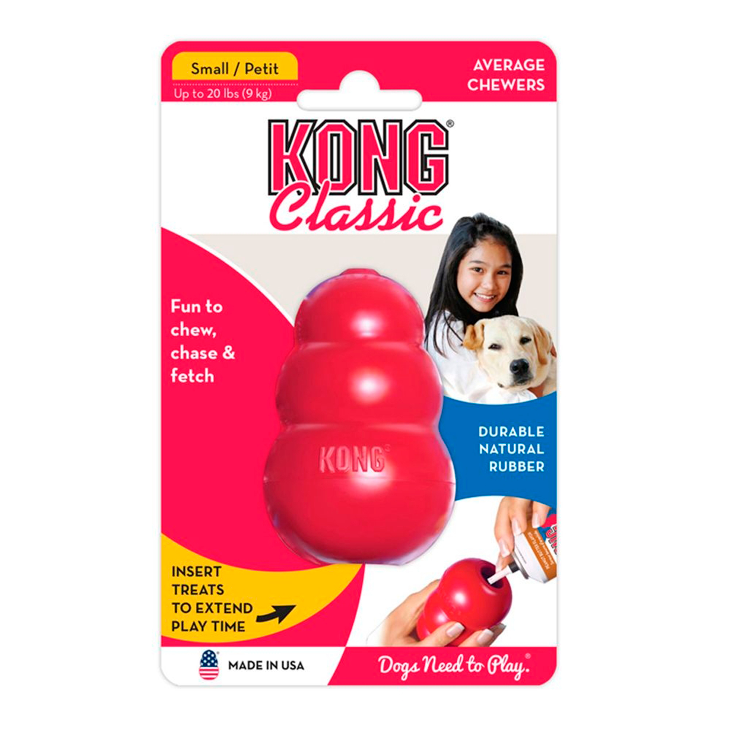 Classic Aktiveringsleksak f&ouml;r hund R&ouml;d S