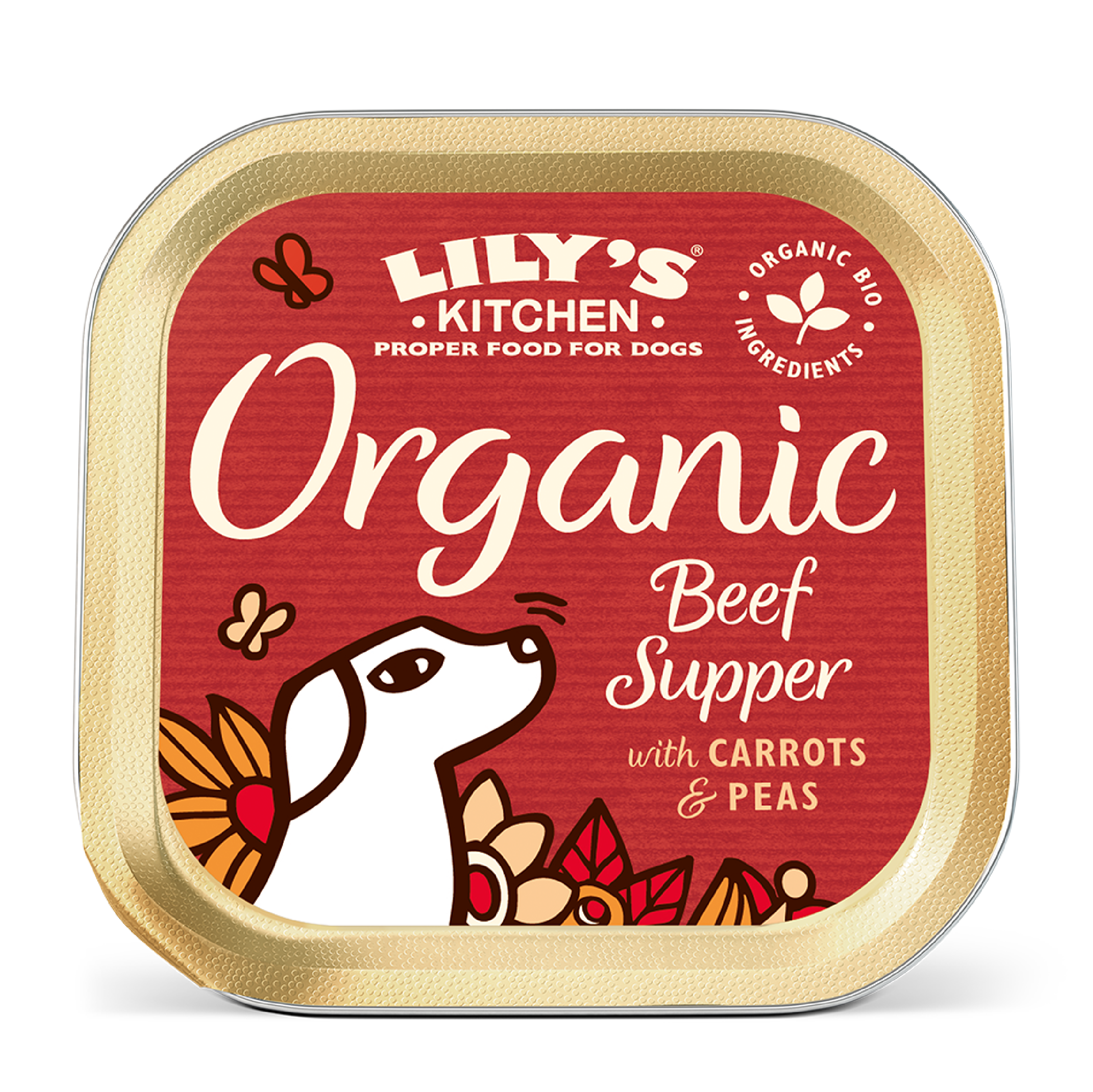 Organic Beef Supper V&aring;tfoder f&ouml;r hund 150g