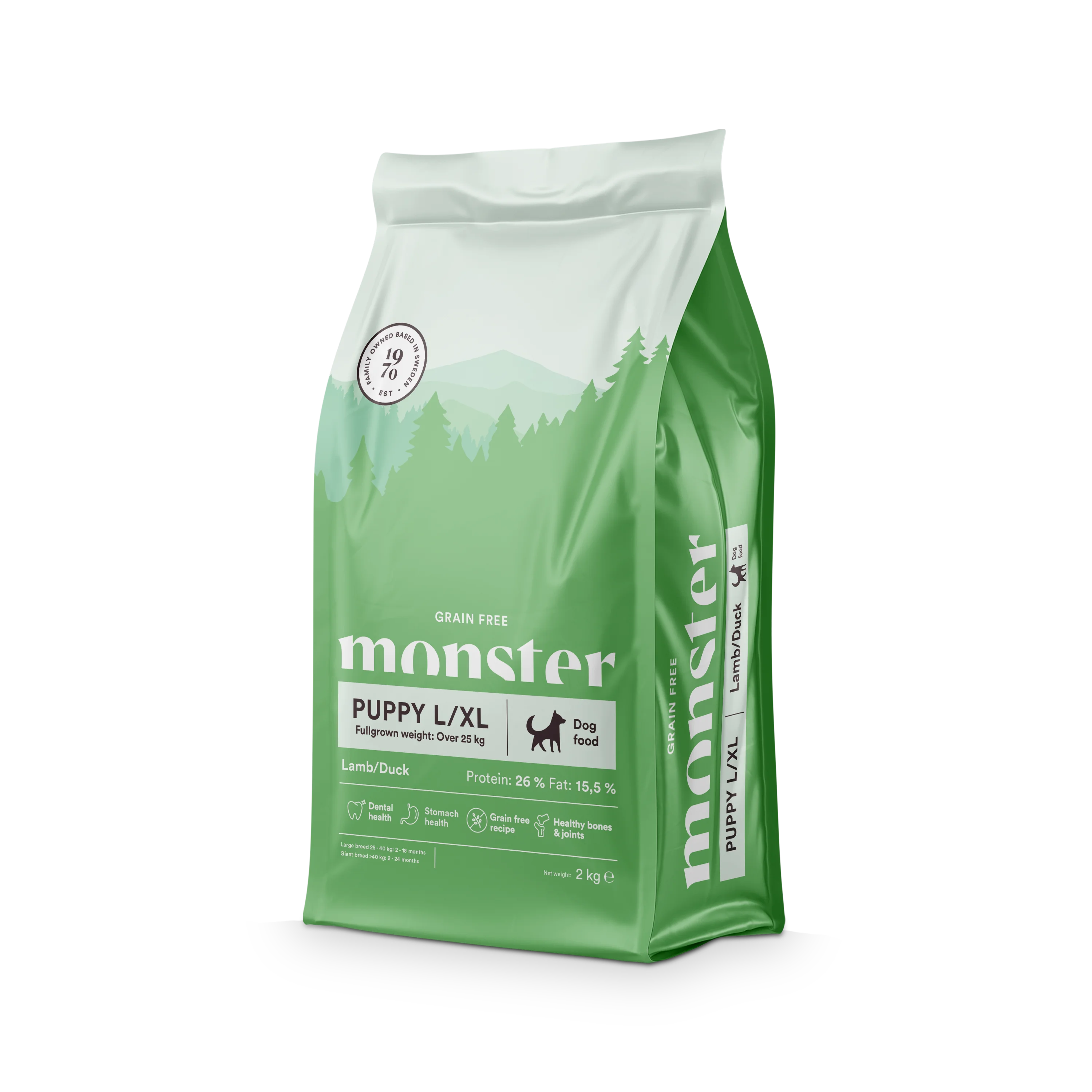 Dog Grain Free Puppy L/XL Lamb &amp; Duck 12kg