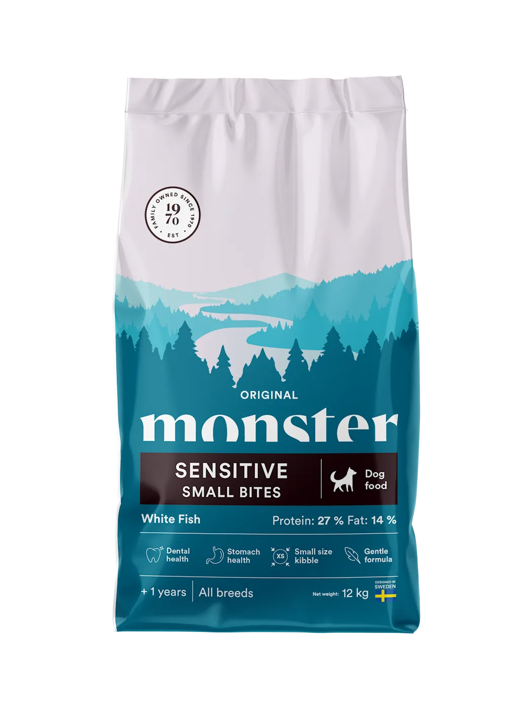 Dog Original Sensitive White Fish Small Bites 12kg