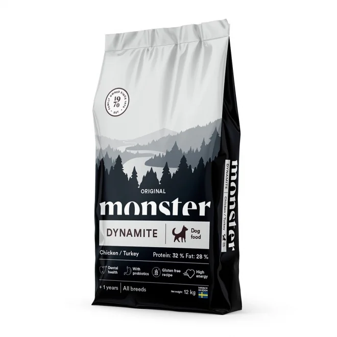 Original dynamite Chicken & Turkey Hundfoder 12kg