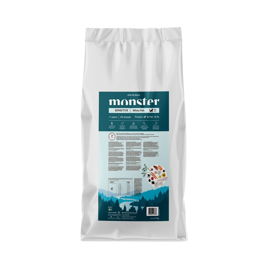 Original Sensitive White Fish Hundfoder 17kg