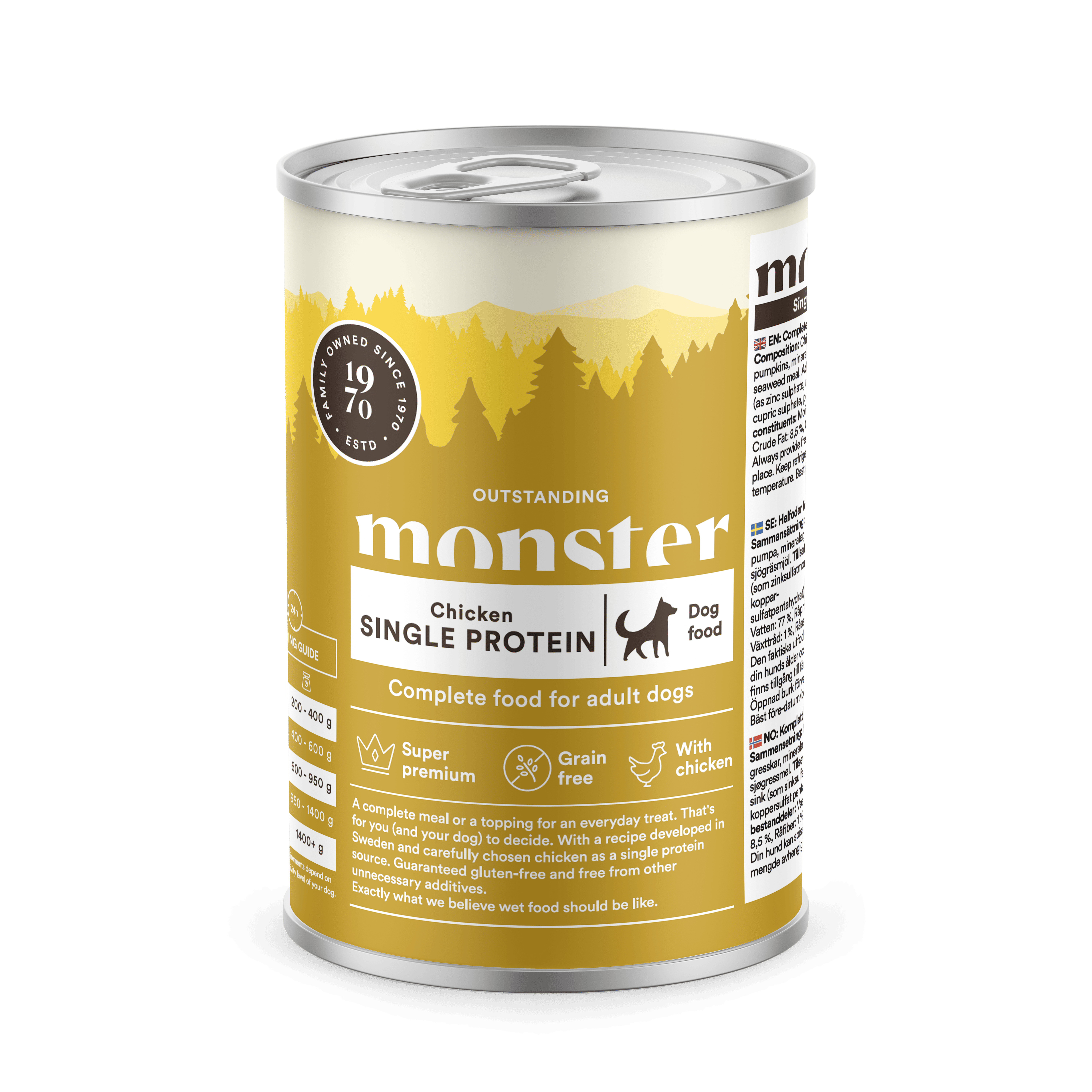 Adult Single Protein Chicken Våtfoder 400g