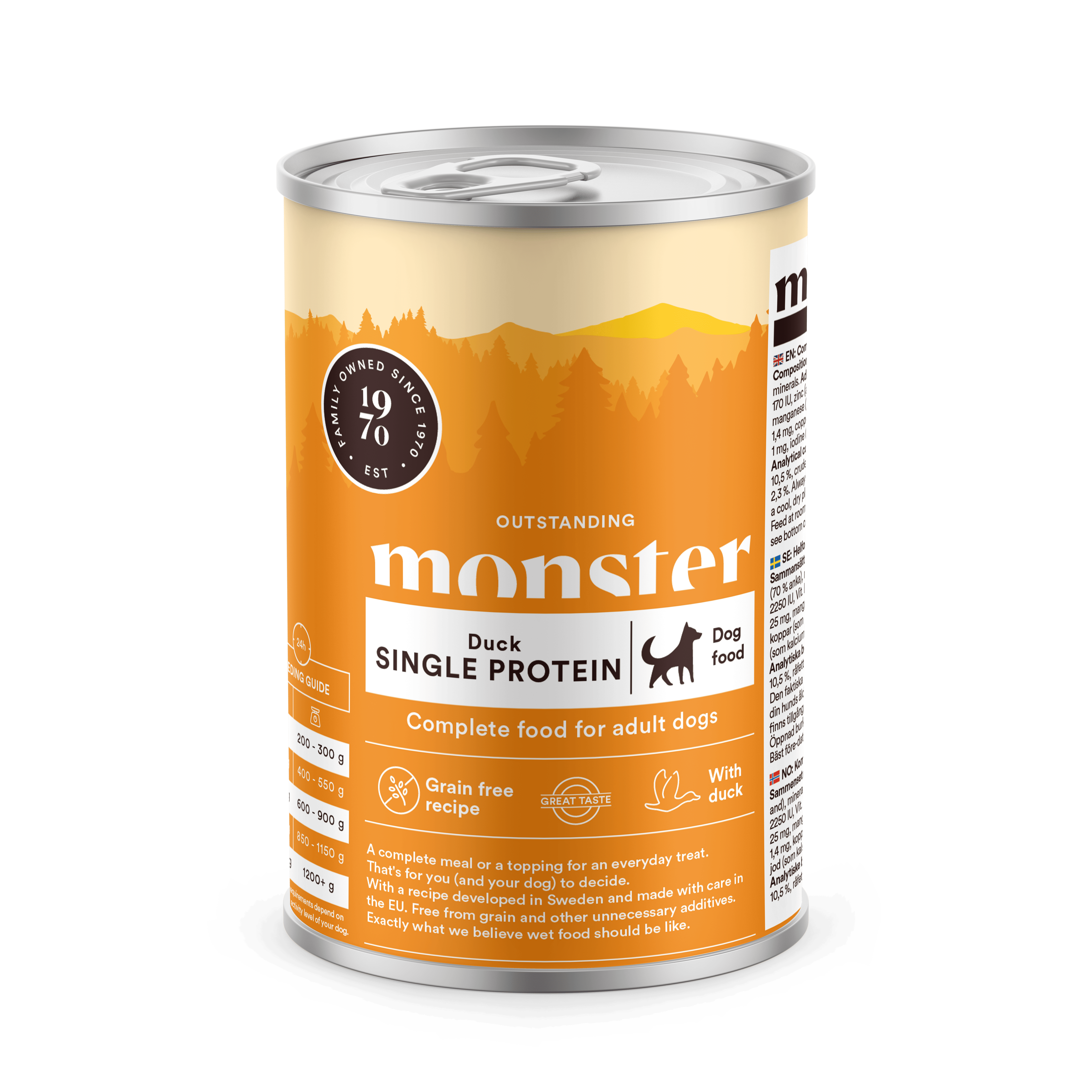 Adult Single Protein Duck Våtfoder för hund 400g