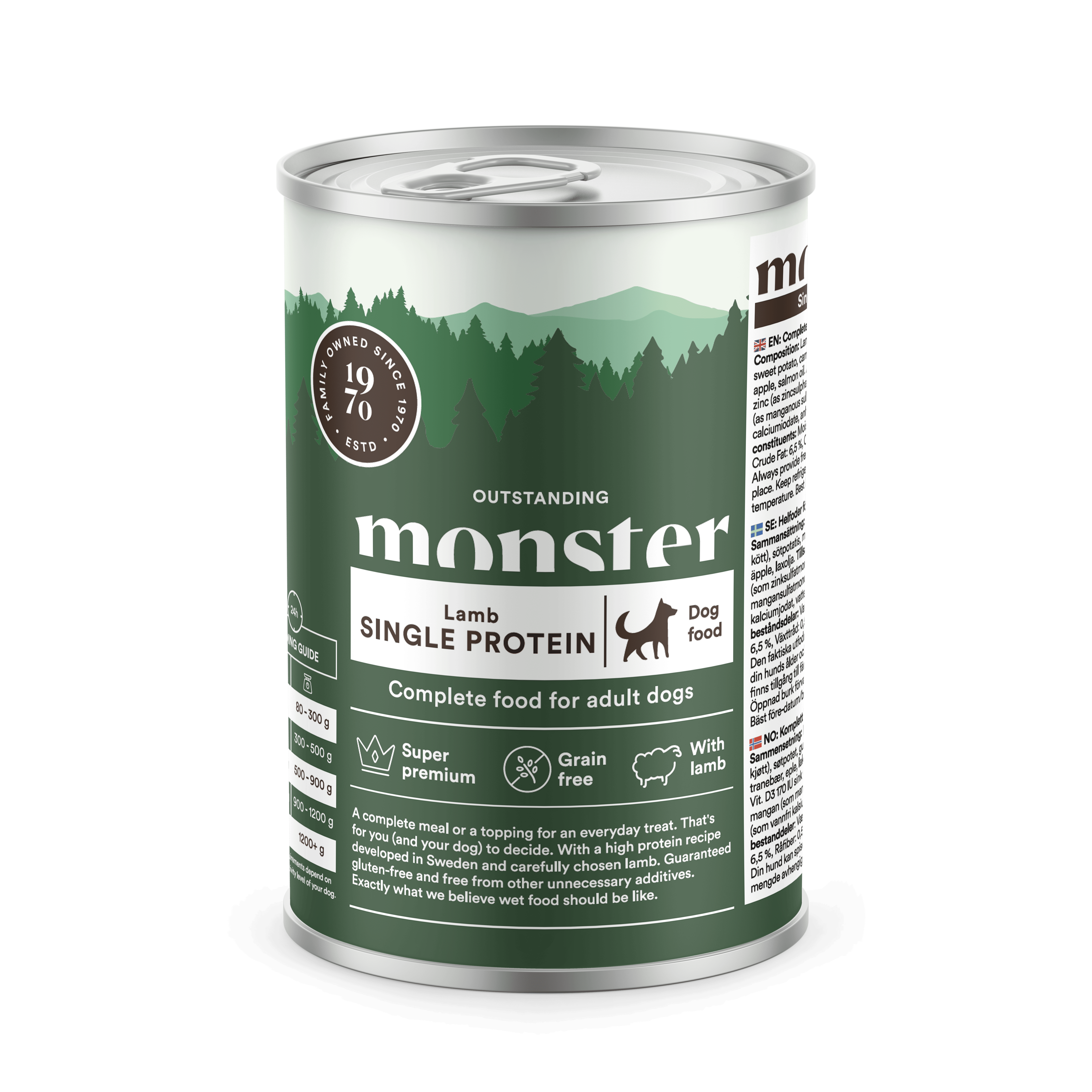 Adult Single Protein Lamb Våtfoder för hund 400g