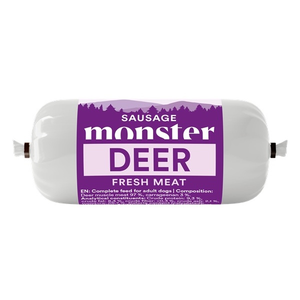 Dog Sausage Deer Våtfoder för hund
