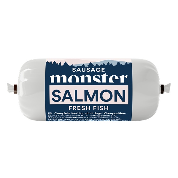 Dog Sausage Salmon Våtfoder för hund
