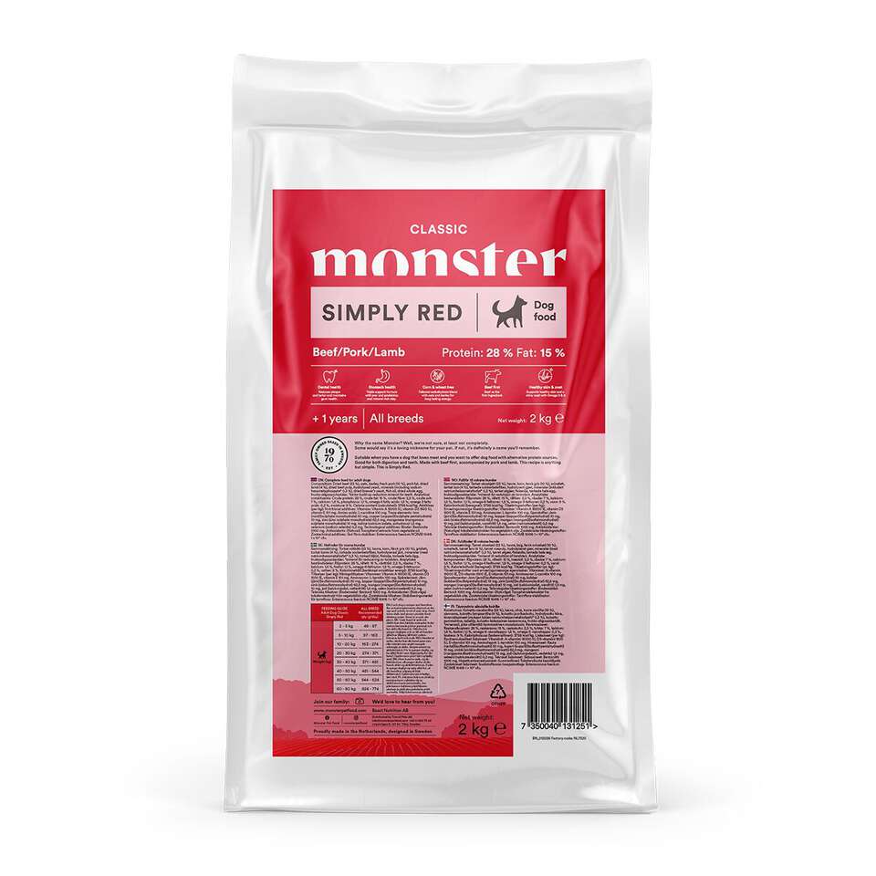 Dog Classic Simply Red Hundfoder 2kg