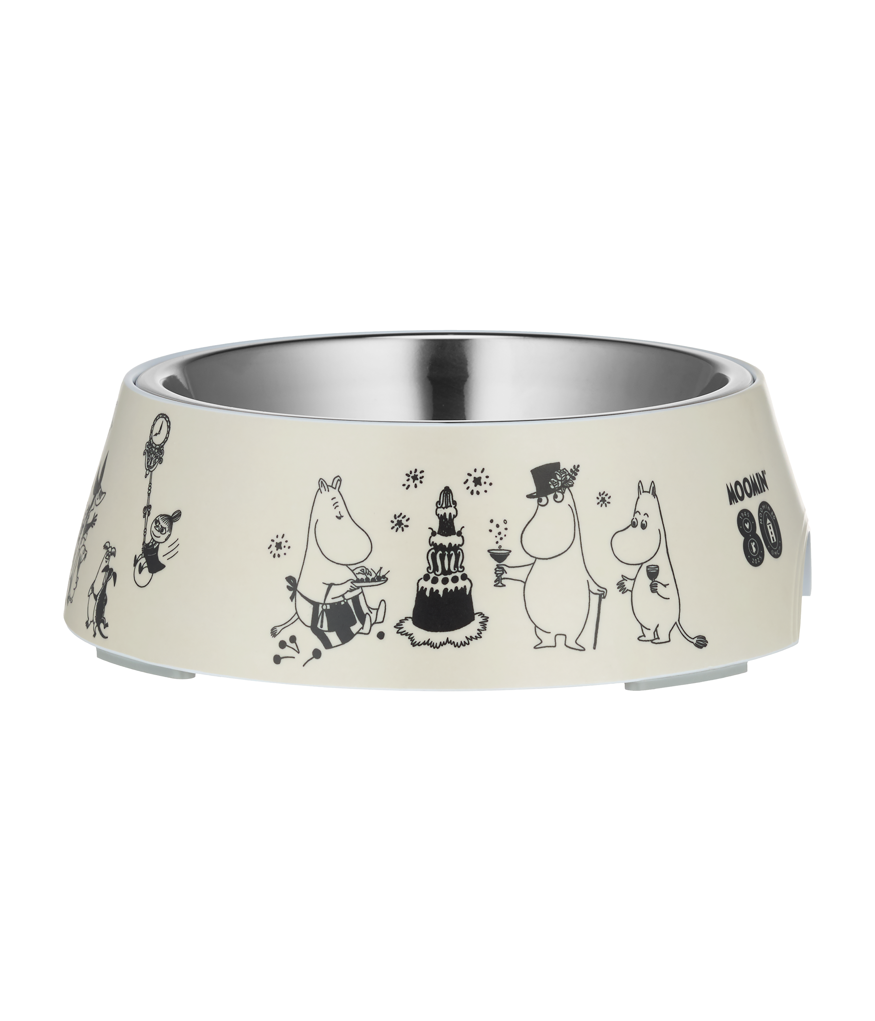 Moomin 80 Matskål För Hund Grå M