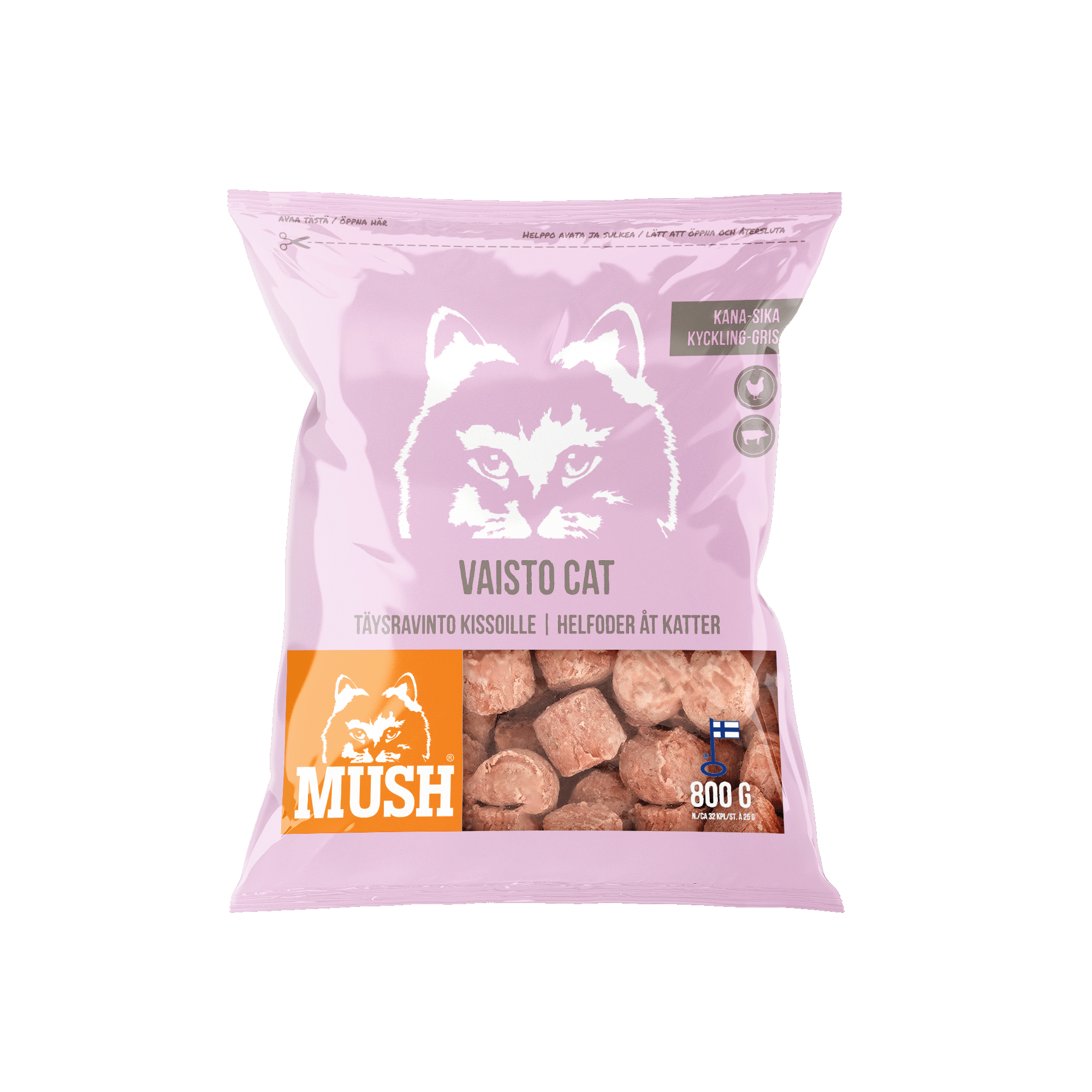 Vaisto Cat Kyckling-Gris 800g