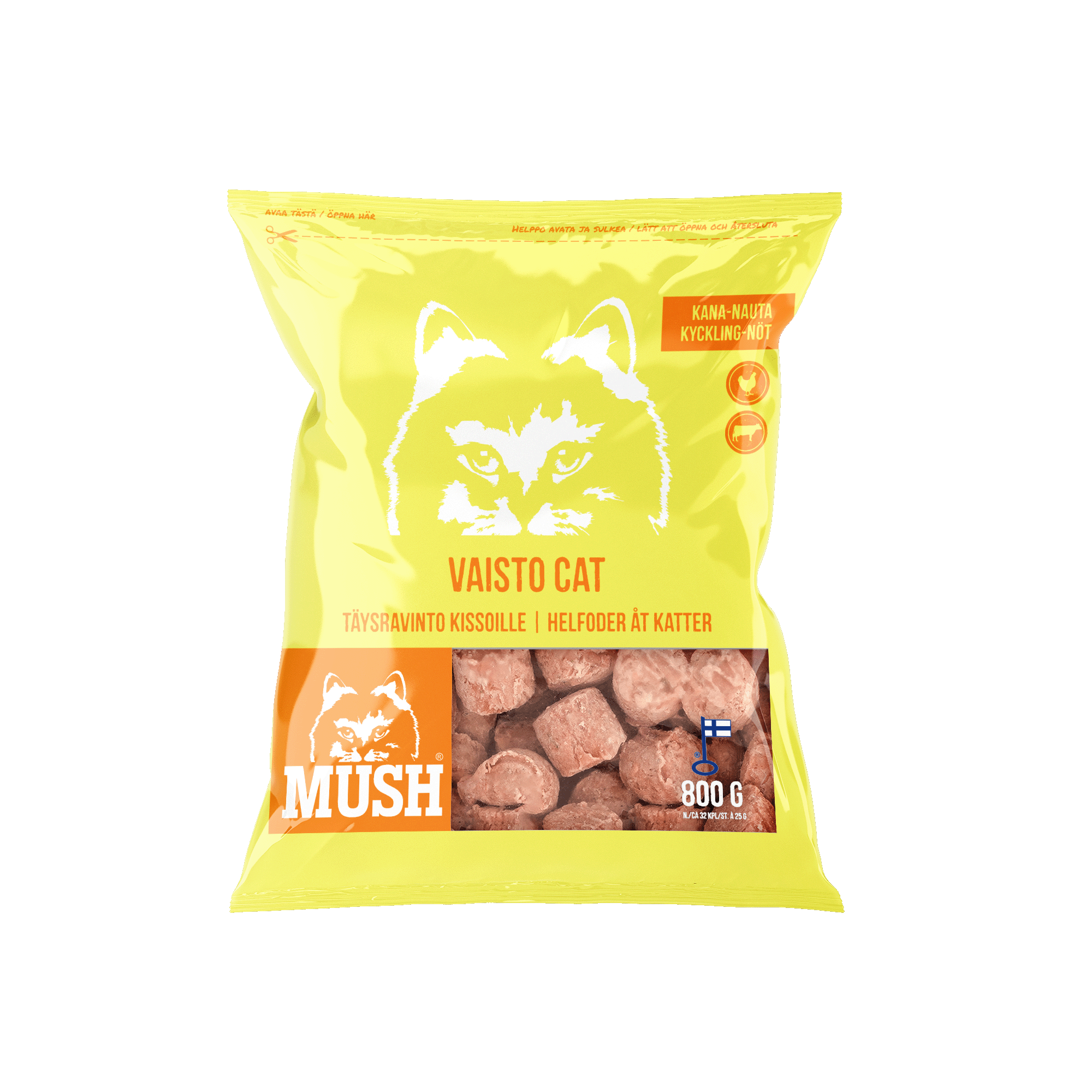 Vaisto Cat Kyckling-Nöt 800g