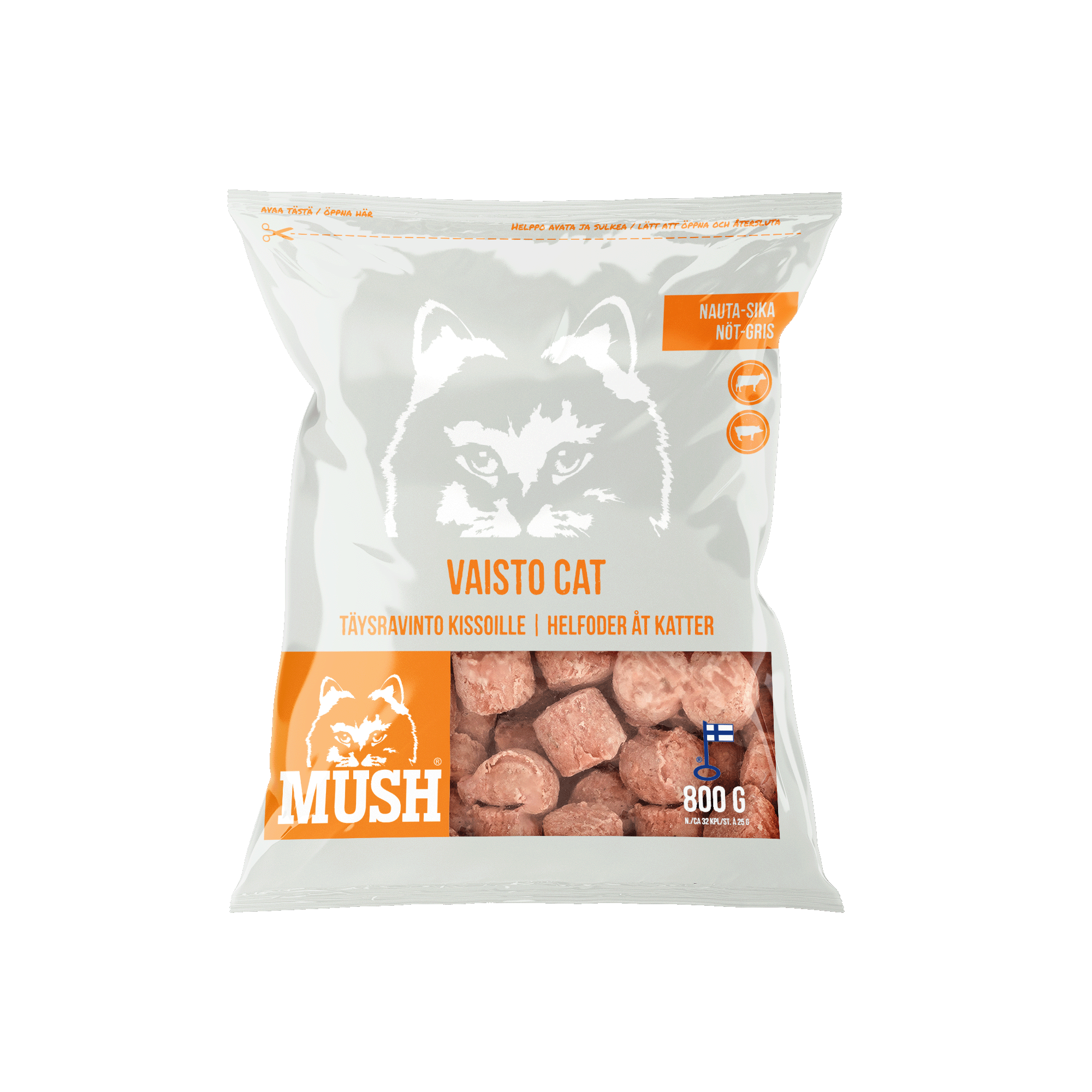 Vaisto Cat Nöt-Gris 800g
