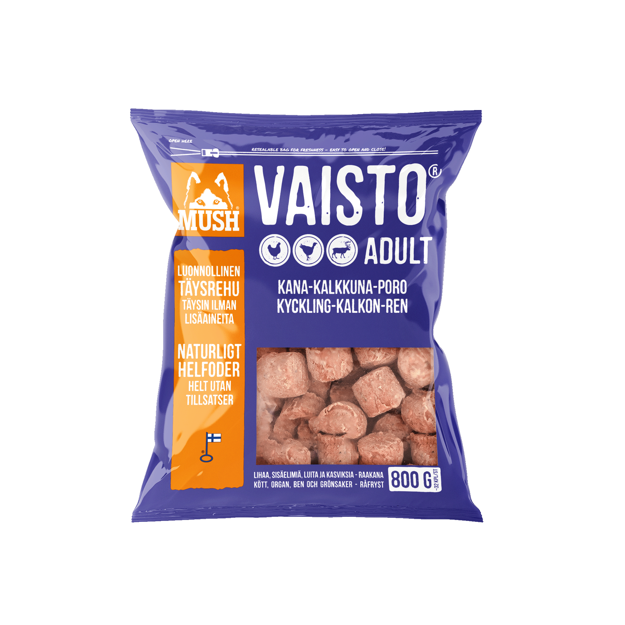 Vaisto Kalkon-Kyckling-Ren 800g