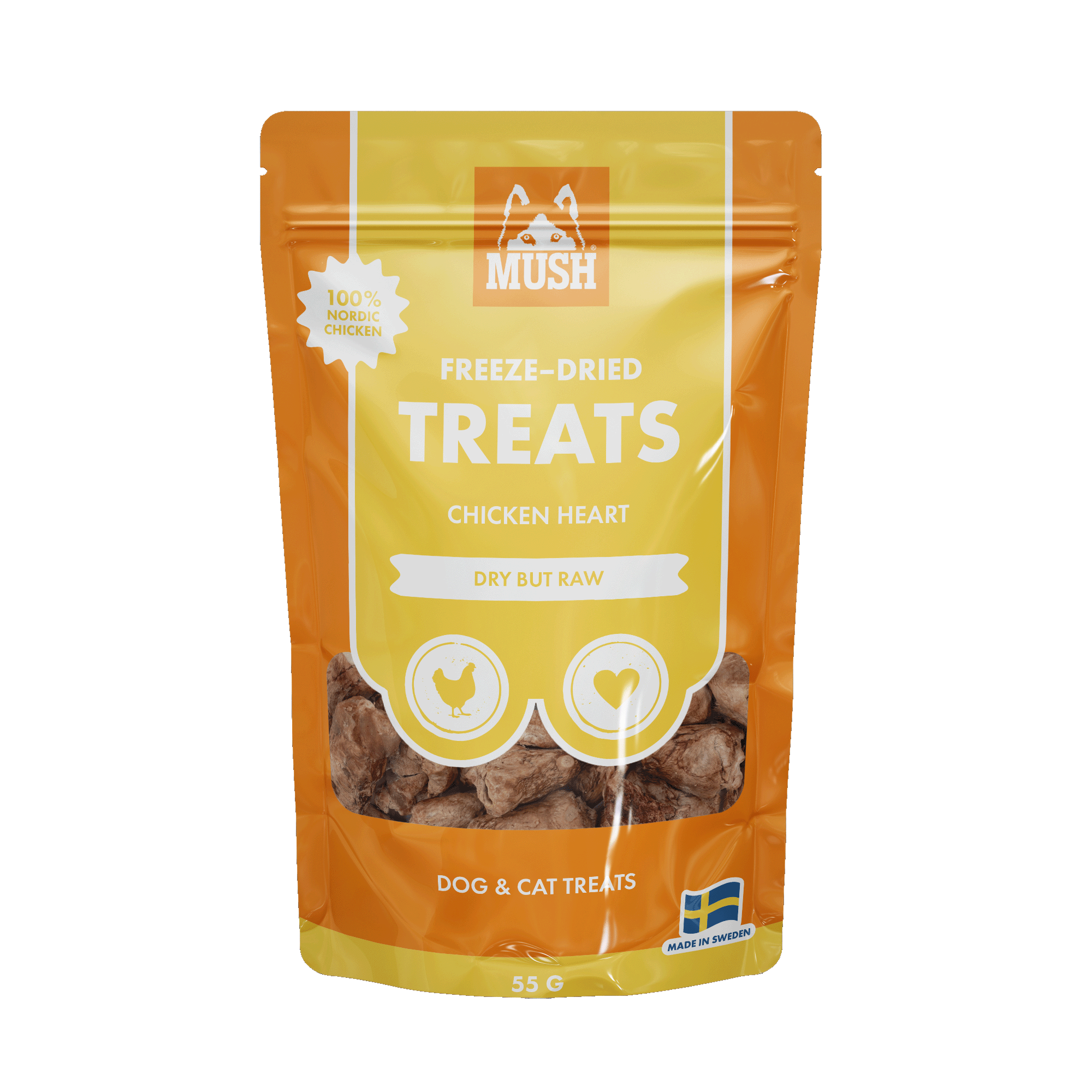 Treats Frystorkat Kyckling Hjärta 50g