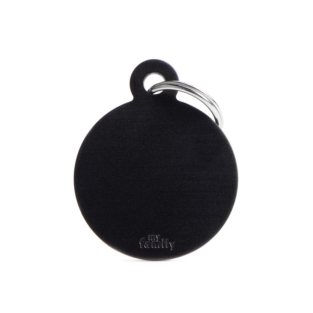 ID-bricka Basic Cirkel Svart