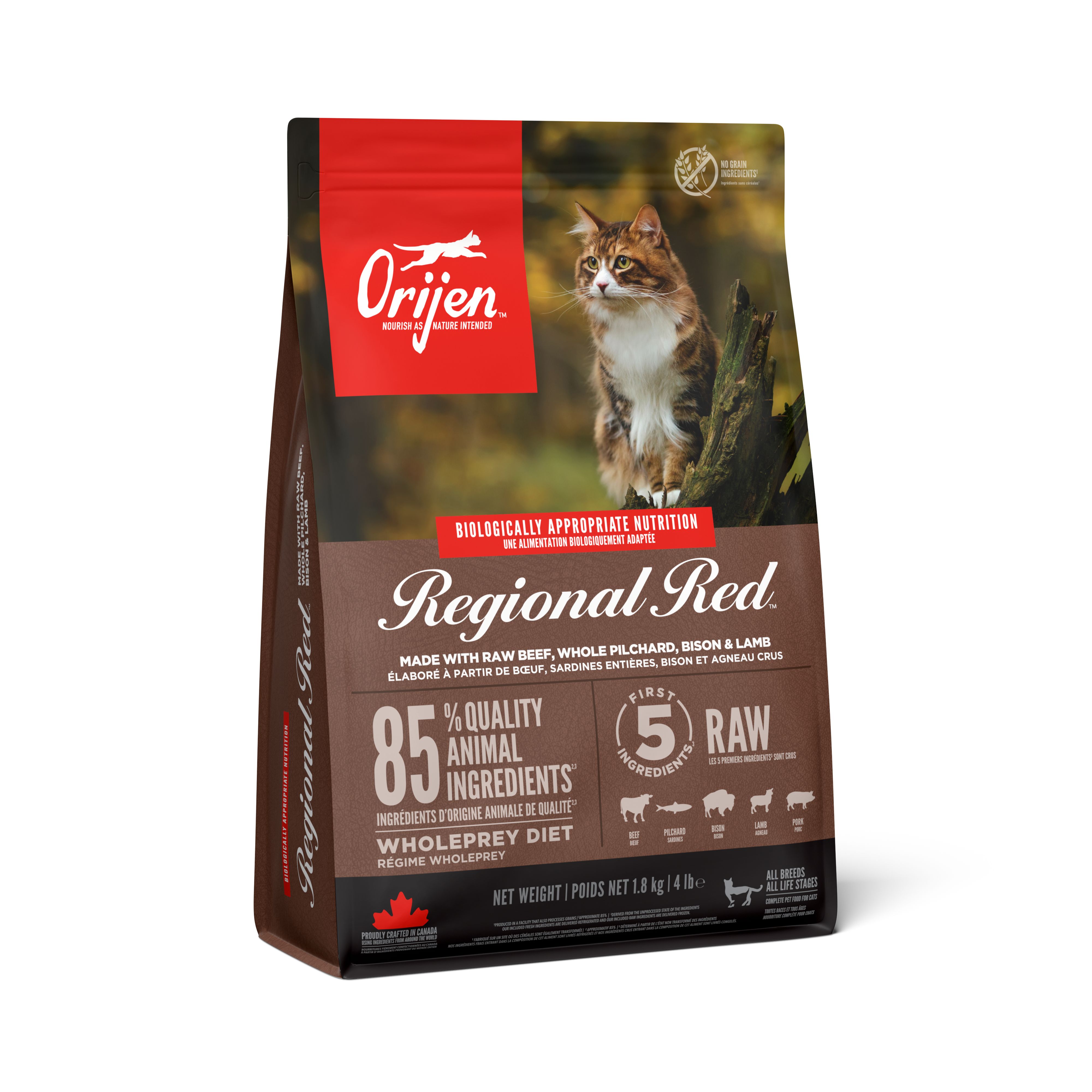 Regional Red Torrfoder för katt 1,8kg