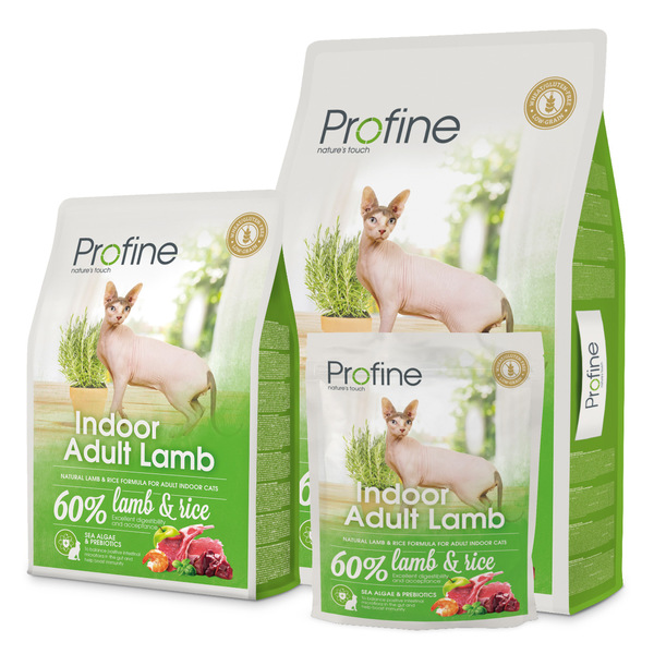 Indoor Adult Lamb Torrfoder för katt 2kg