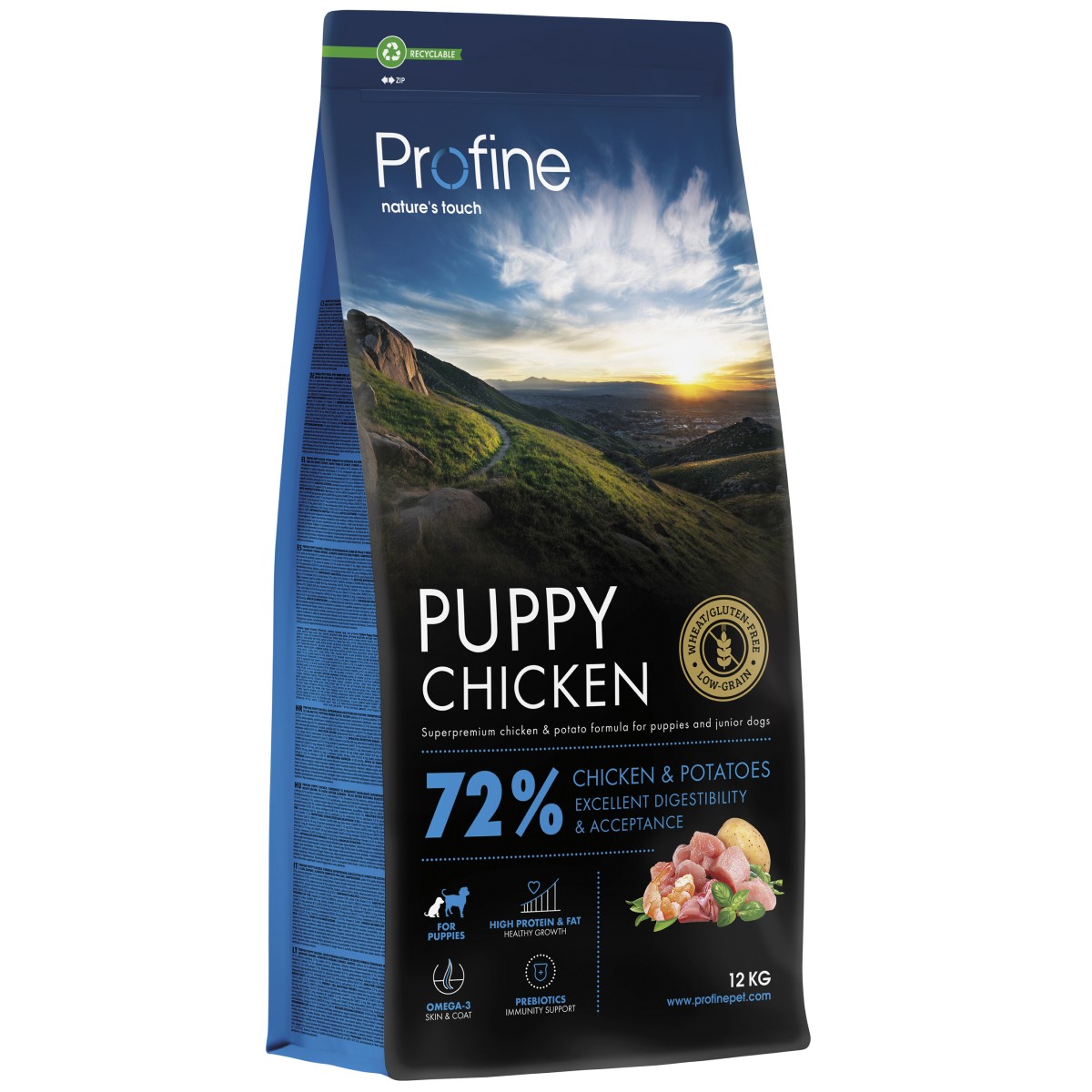 Dog Puppy Chicken & Potatoes Hundfoder 12kg
