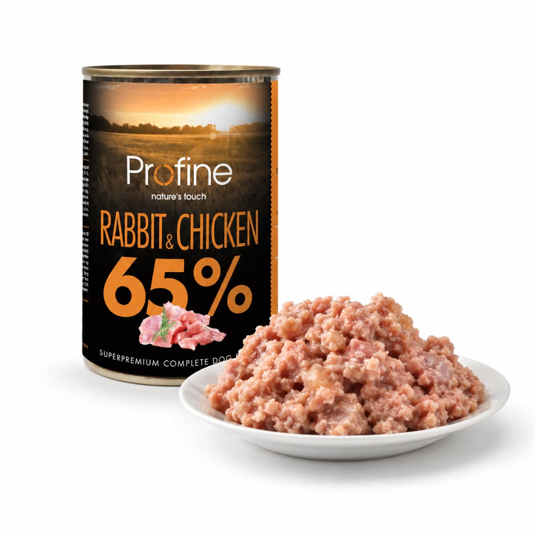 65% Rabbit & Chicken Våtfoder för hund 400g