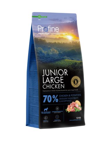 Dog Junior Large Chicken & Potatoes Hundfoder 12kg