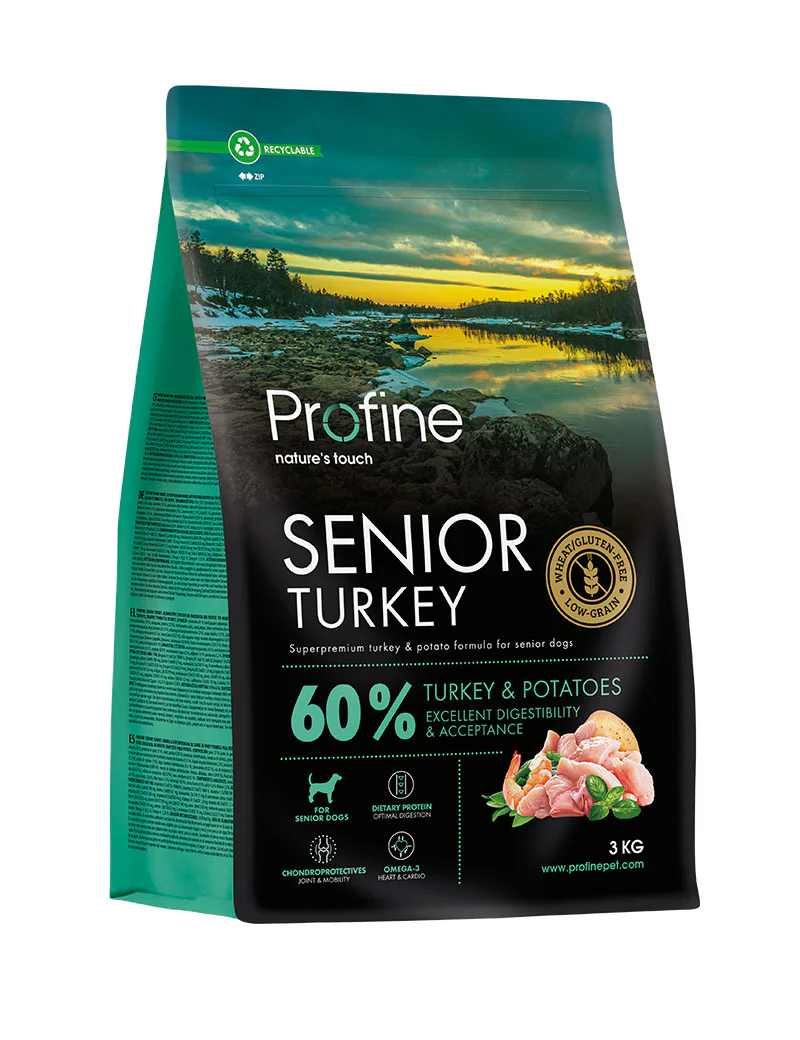 Dog Senior Turkey & Potatoes Hundfoder 3kg