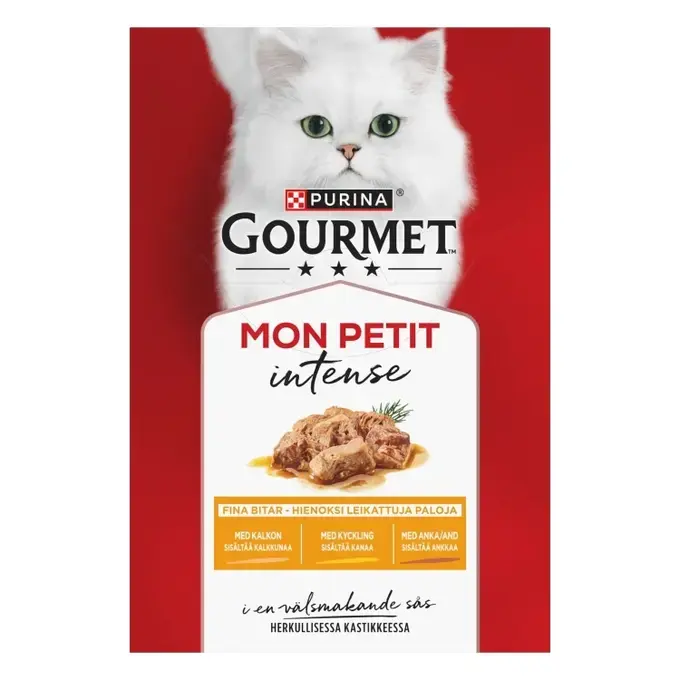 Mon Petit Meaty Variety Anka,Kyckling,Kalkon 6x50g