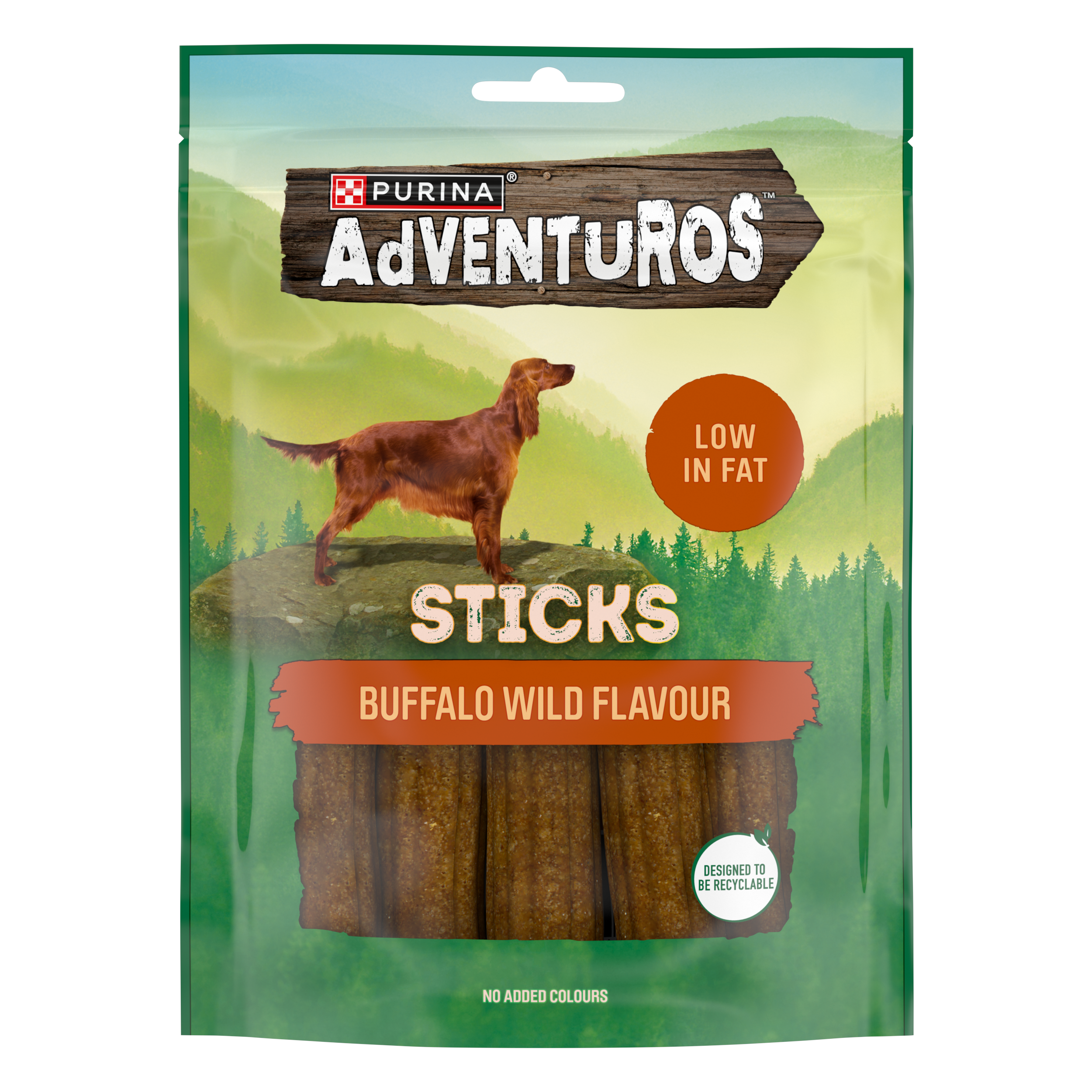 Adventuros Mini Sticks Buffalo Hundgodis 90g