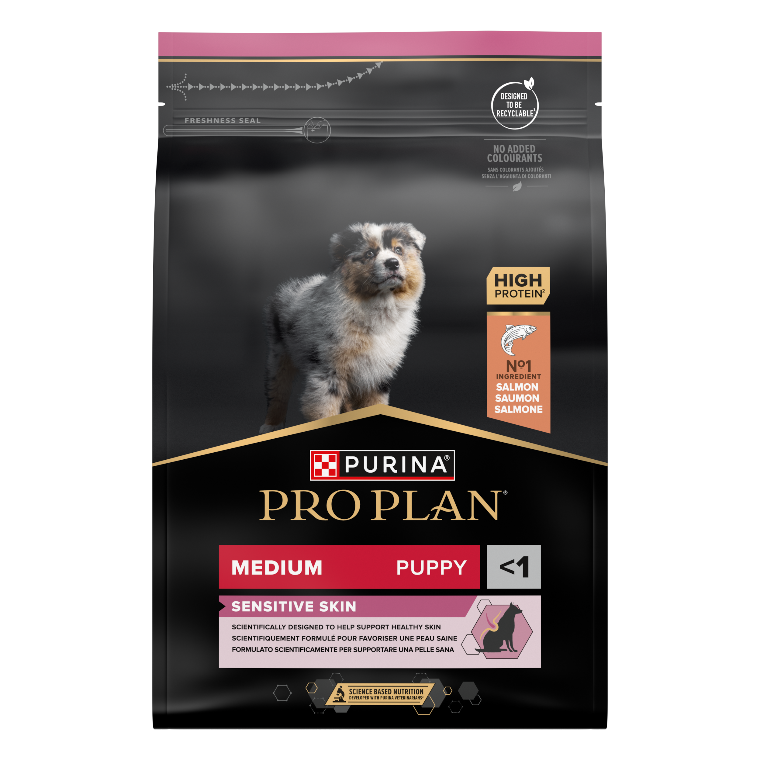 Puppy Medium Sensitive Skin Hundfoder 3kg
