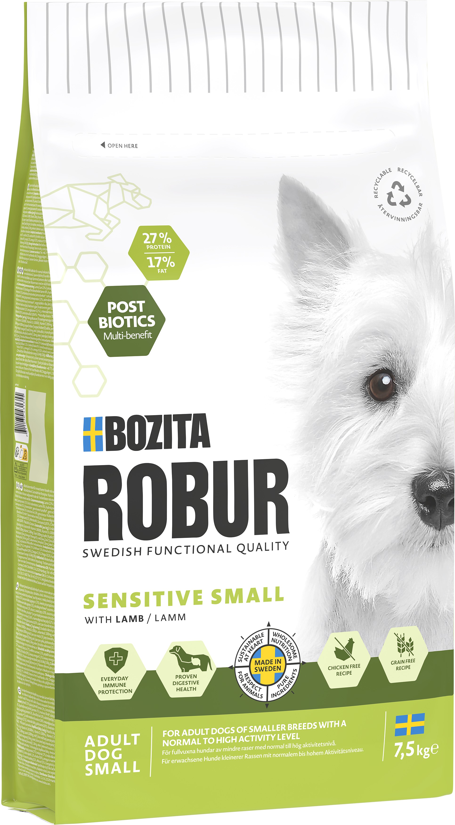 Adult&nbsp;Small&nbsp;Breed&nbsp;Sensitive Hundfoder 7,5kg