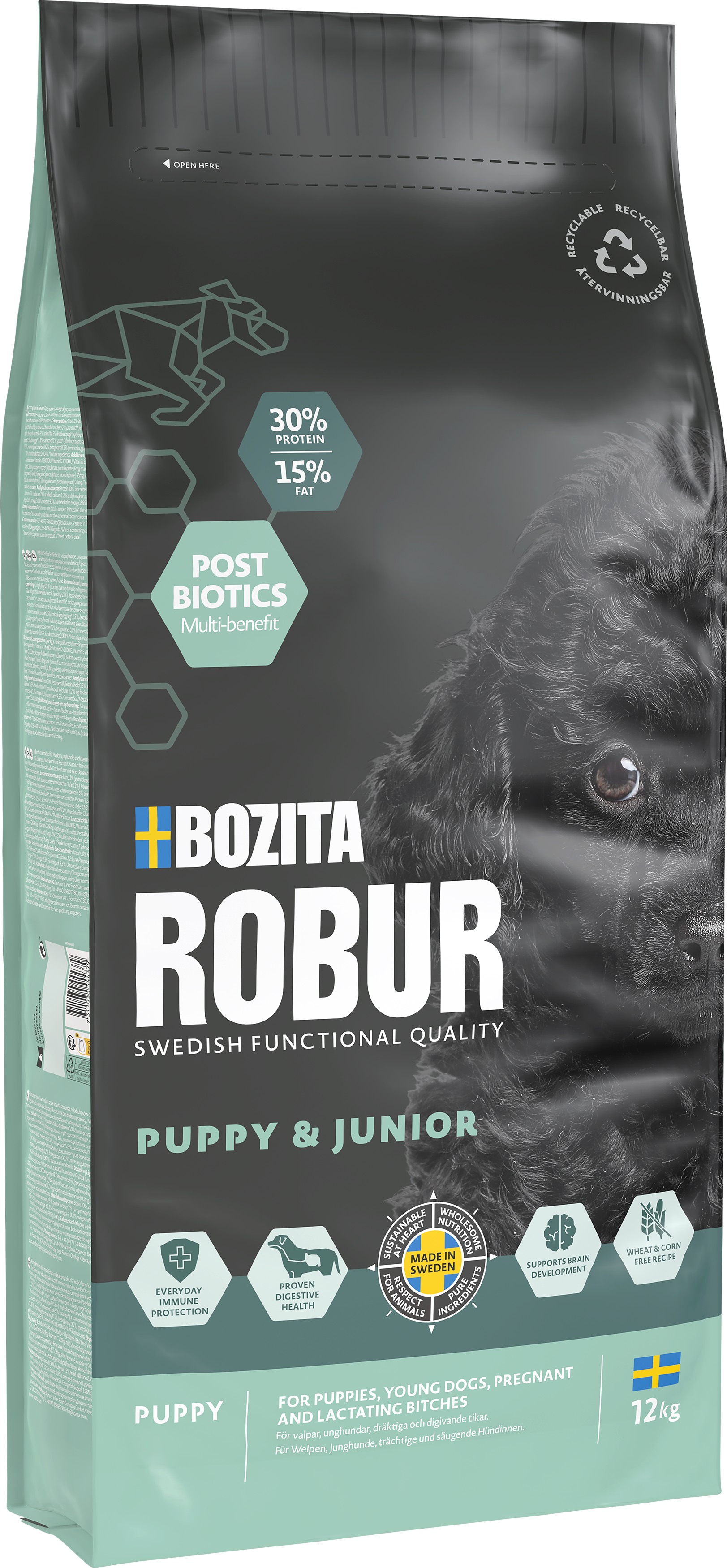 Puppy & Junior Torrfoder för hund 12kg