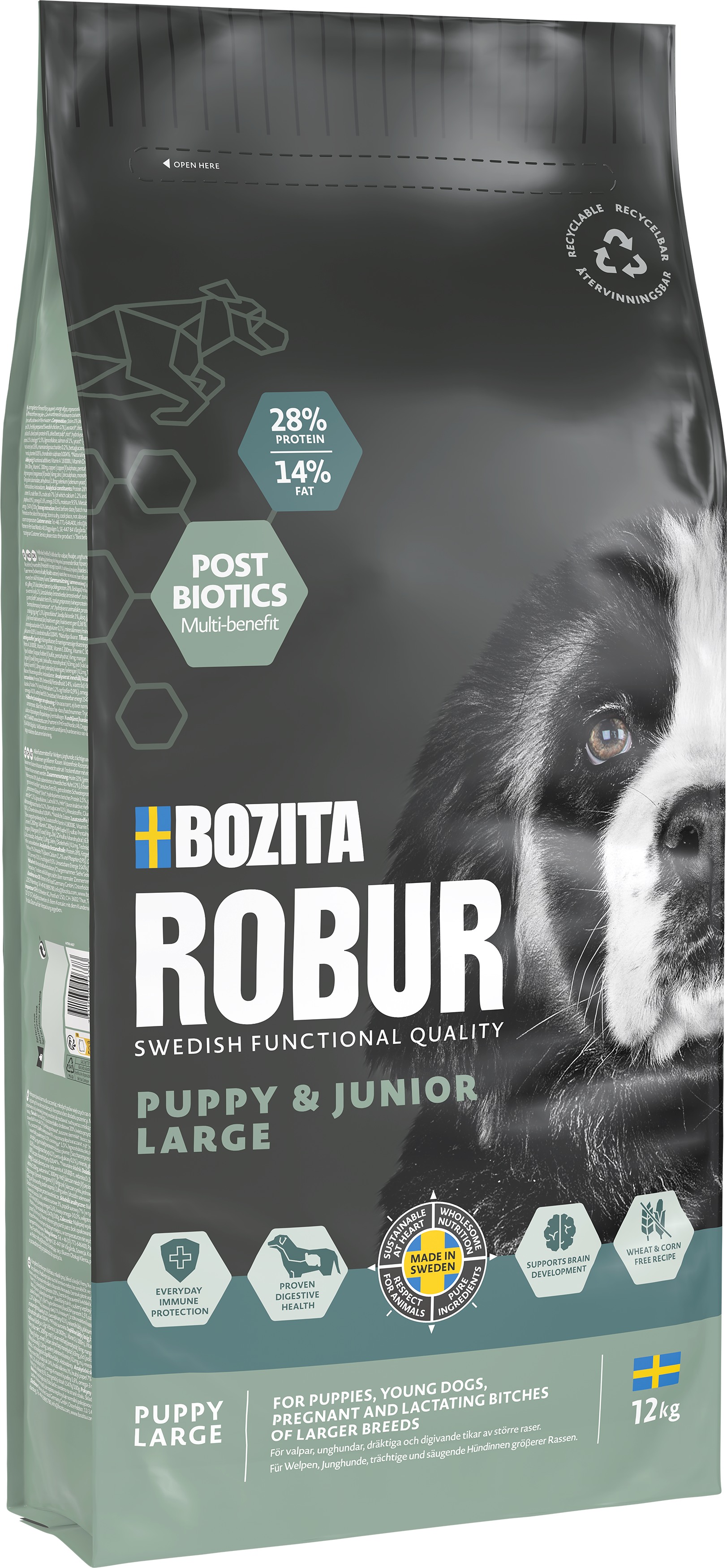 Puppy & junior l Torrfoder För Hund 12kg
