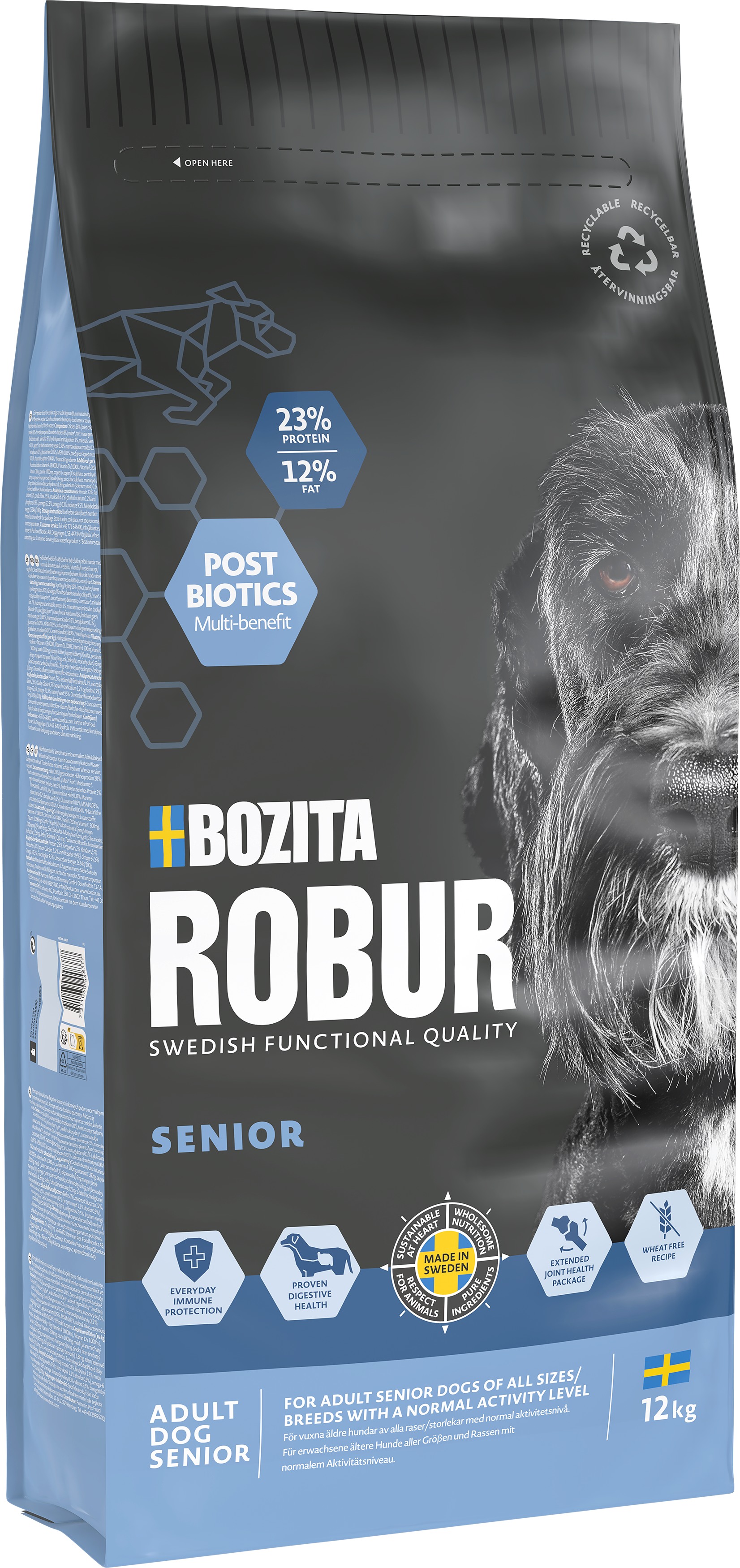 Adult Senior Torrfoder För Hund 12kg